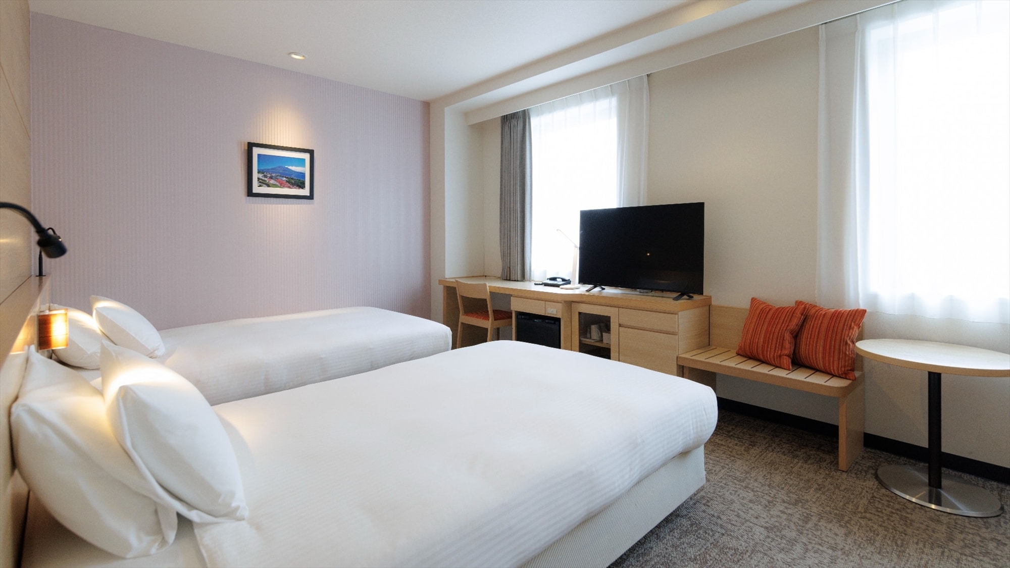 [Kamar Twin Deluxe (Sayap Selatan) 30㎡] Dapat menampung hingga 3 orang, cocok untuk keluarga atau rombongan