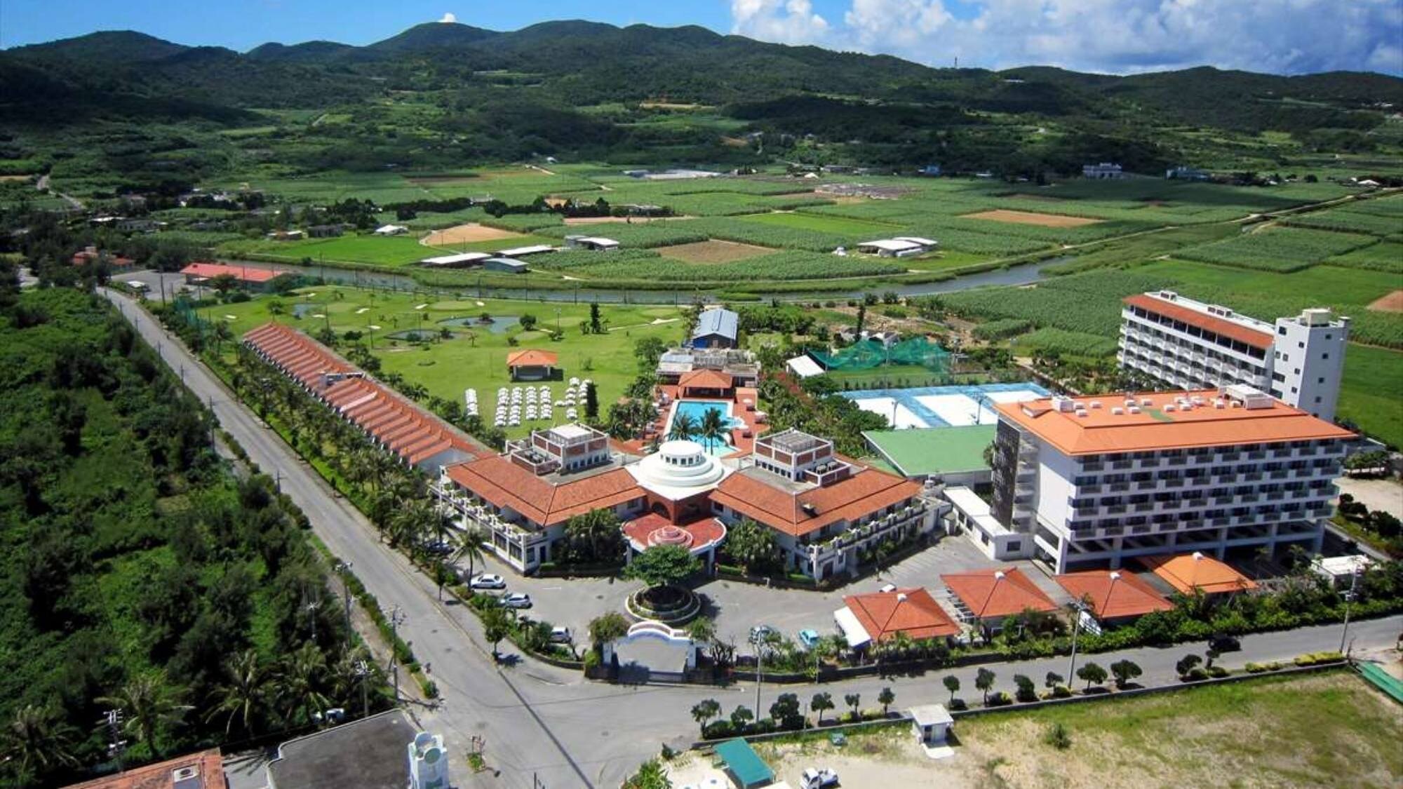 hotel aerial view