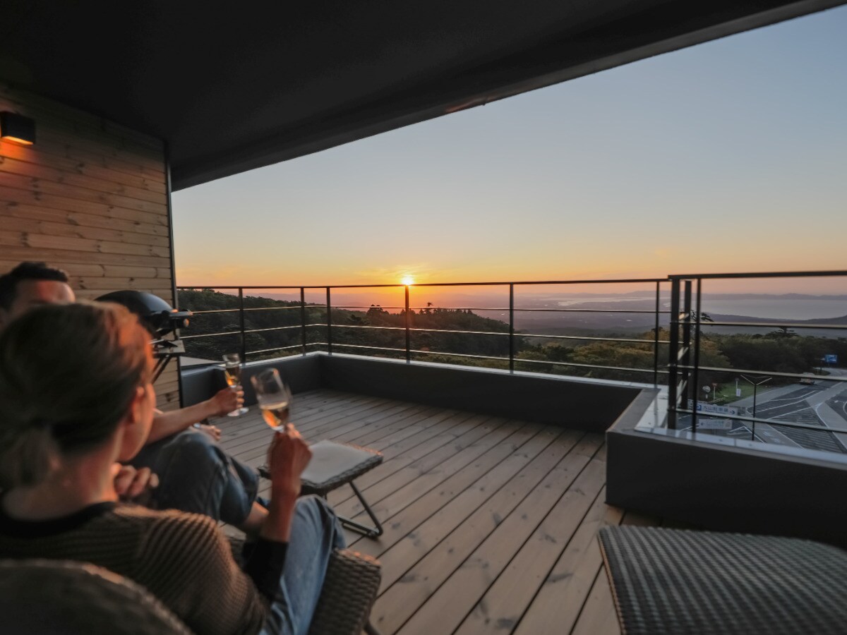 Balcony of ITADAKI (room on the 4th floor)