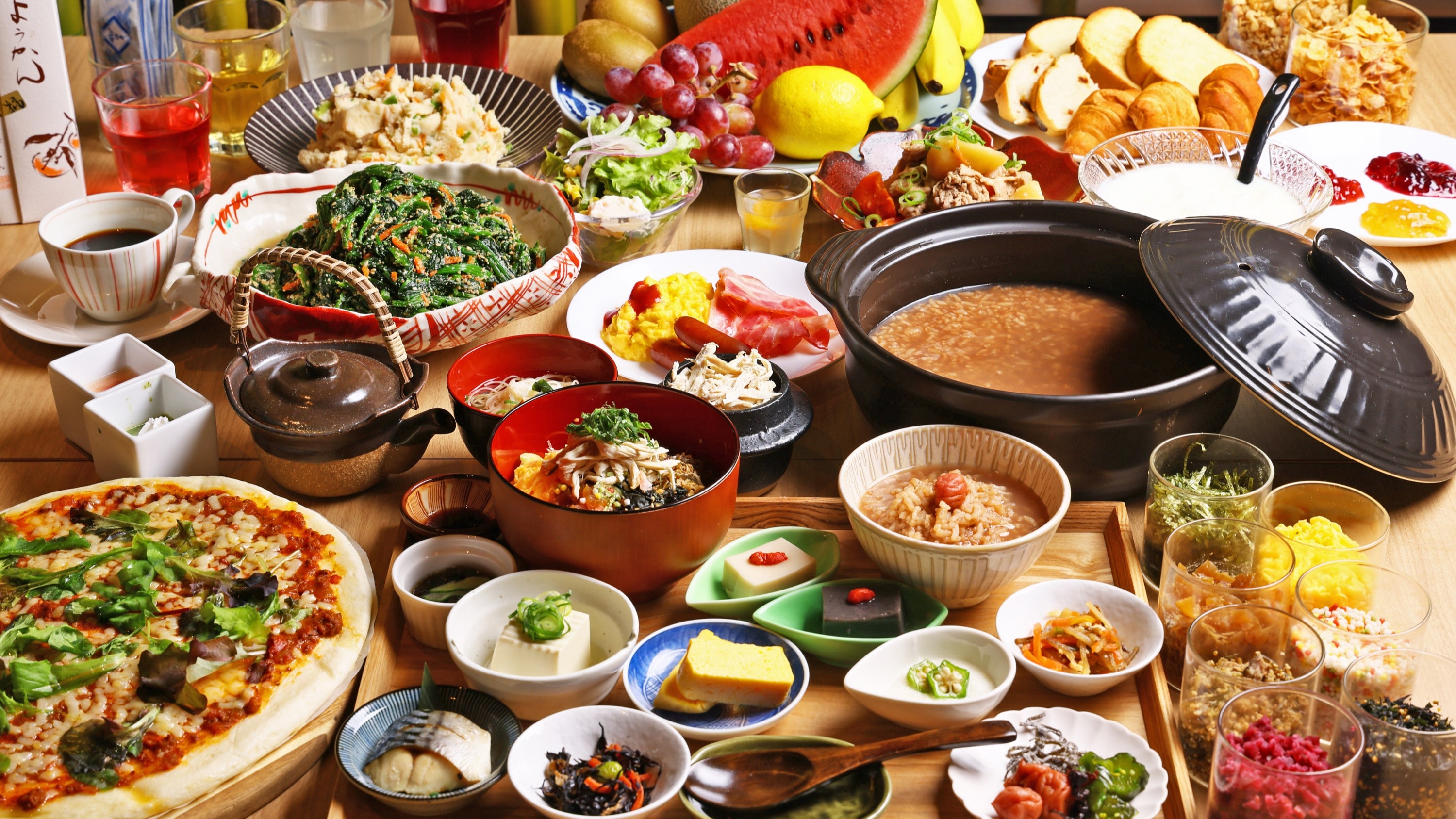 A blissful morning at a hotel breakfast buffet in Nara