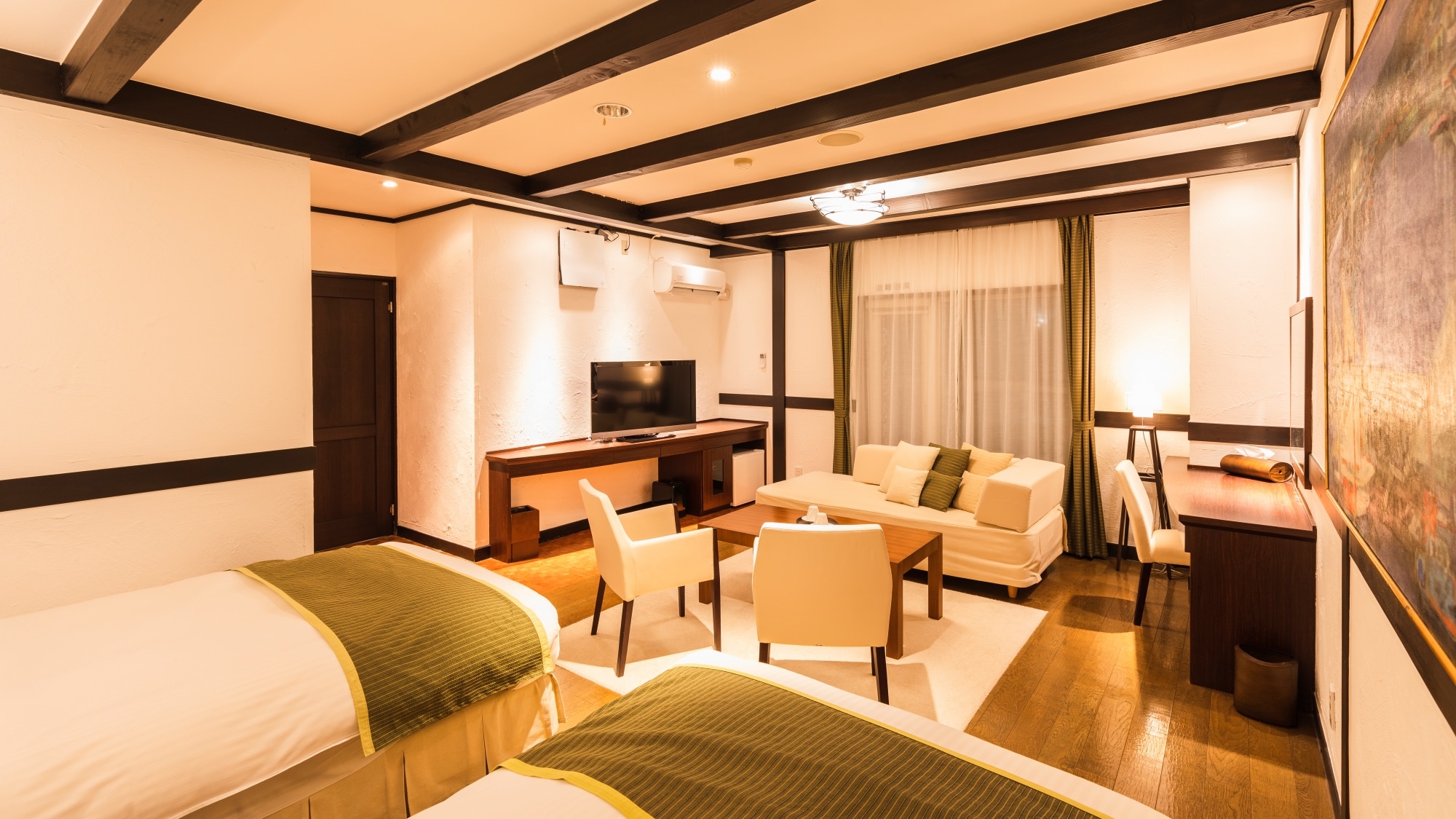 [Junior Suite] The facilities are designed with a focus on healing, providing a blissful time that heals every corner of your soul.