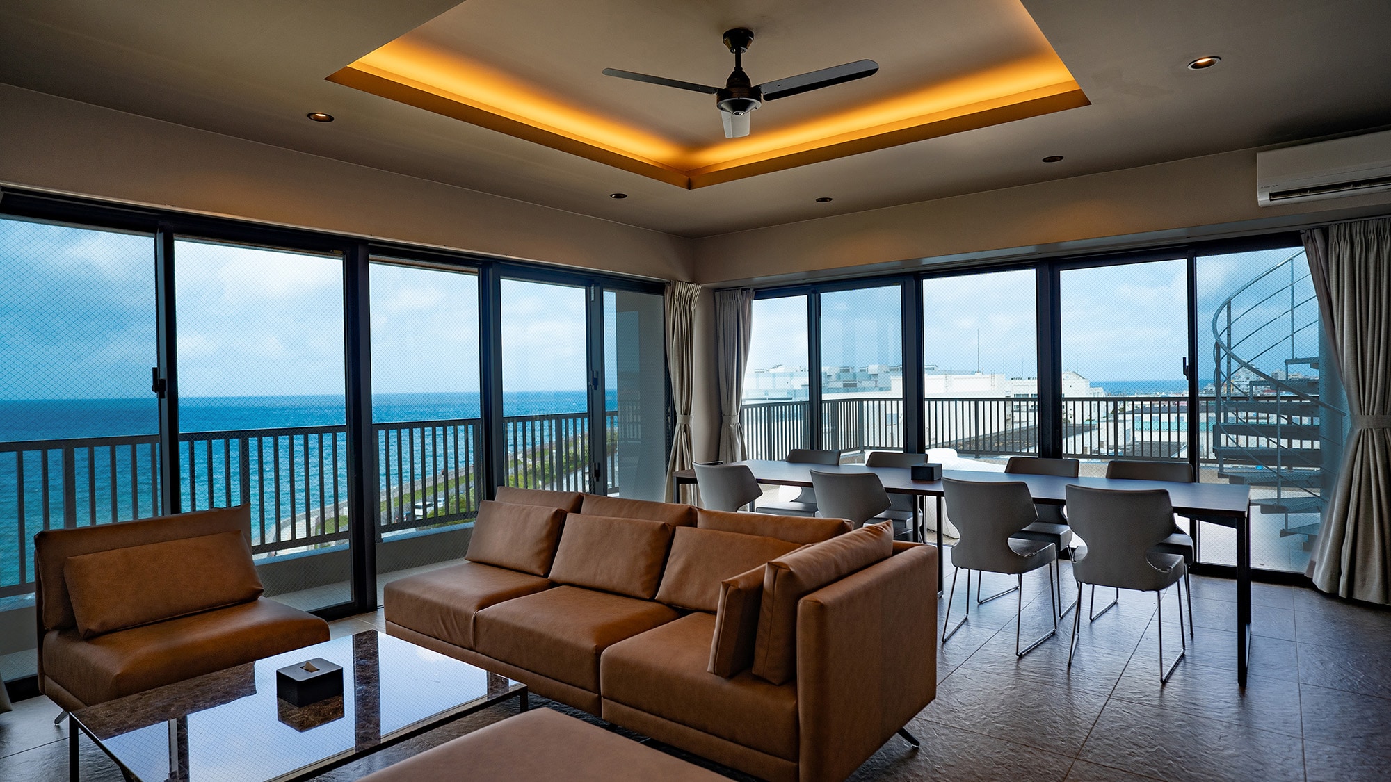 6th floor living and dining area