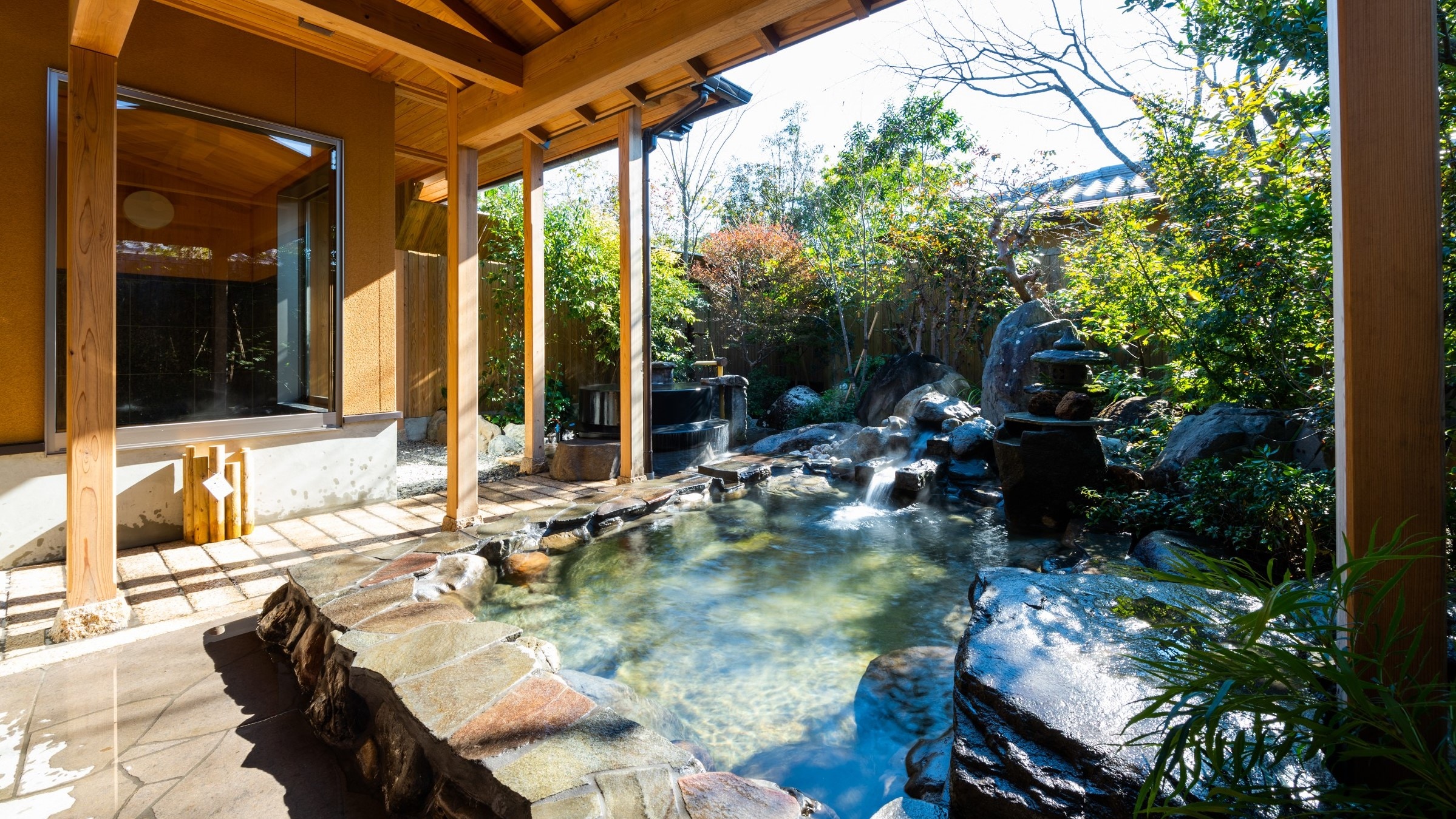 Guest room open-air bath *100% natural hot spring [Weeping Sakura]