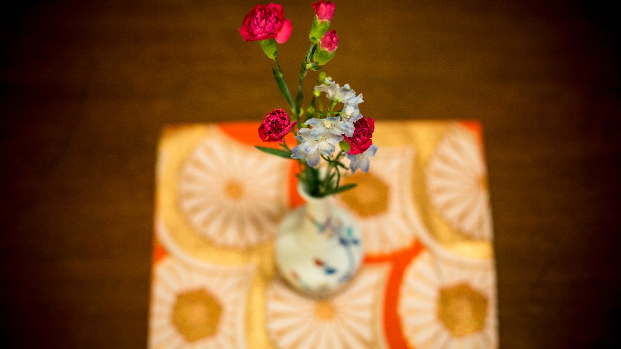 Seasonal flowers welcome you
