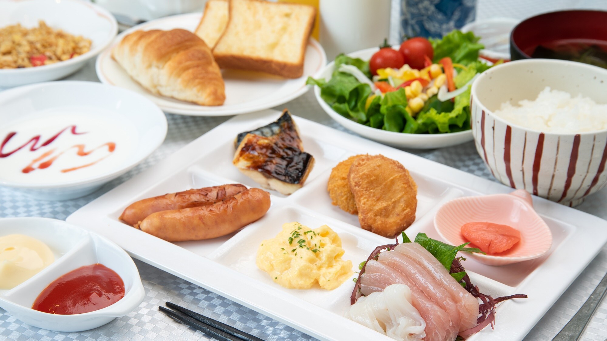 *[Breakfast example] We will prepare a fun buffet breakfast from the morning
