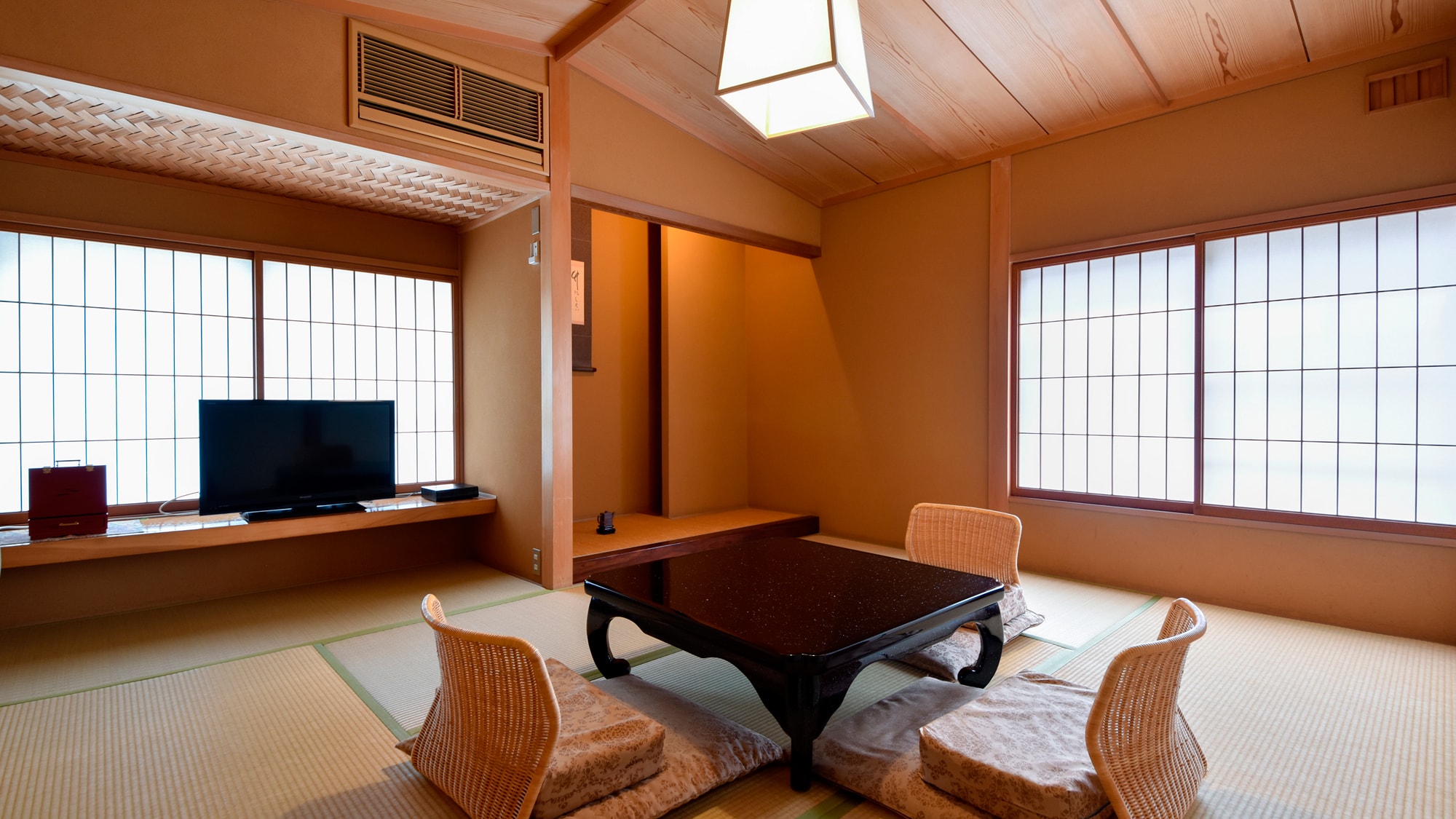 [Premier Suite / Nadeshiko] 12,5 tikar tatami + 6 tikar tatami + 3 tikar tatami, kamar besar yang dapat menampung hingga 6 orang