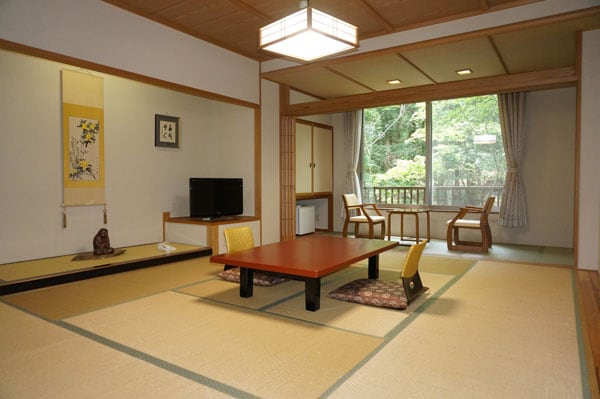Mountain stream building or Japanese-style room with a view