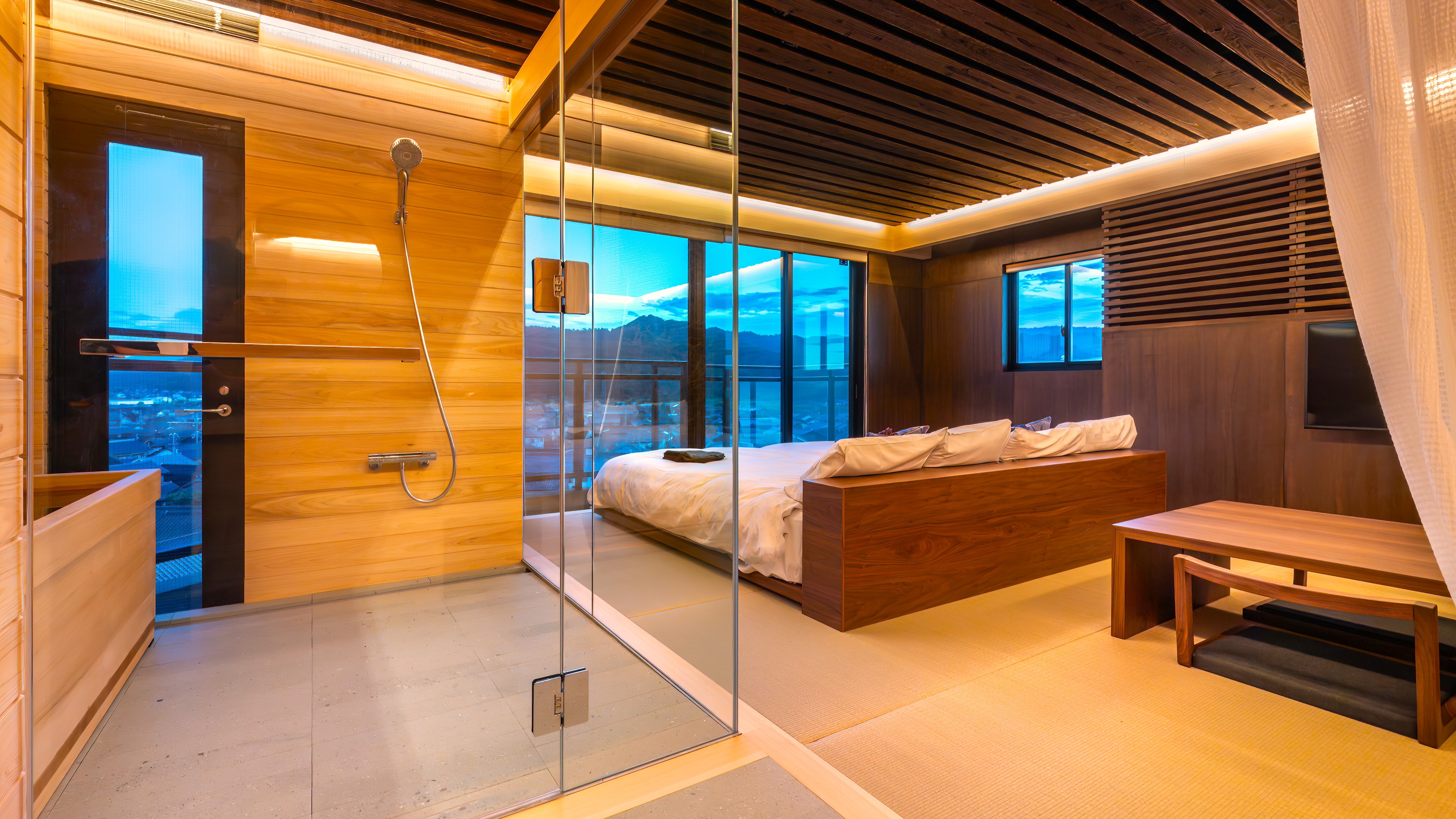 [Opening in the fall of 2012! "Betu-warai"] Guest room with hot spring panoramic bath