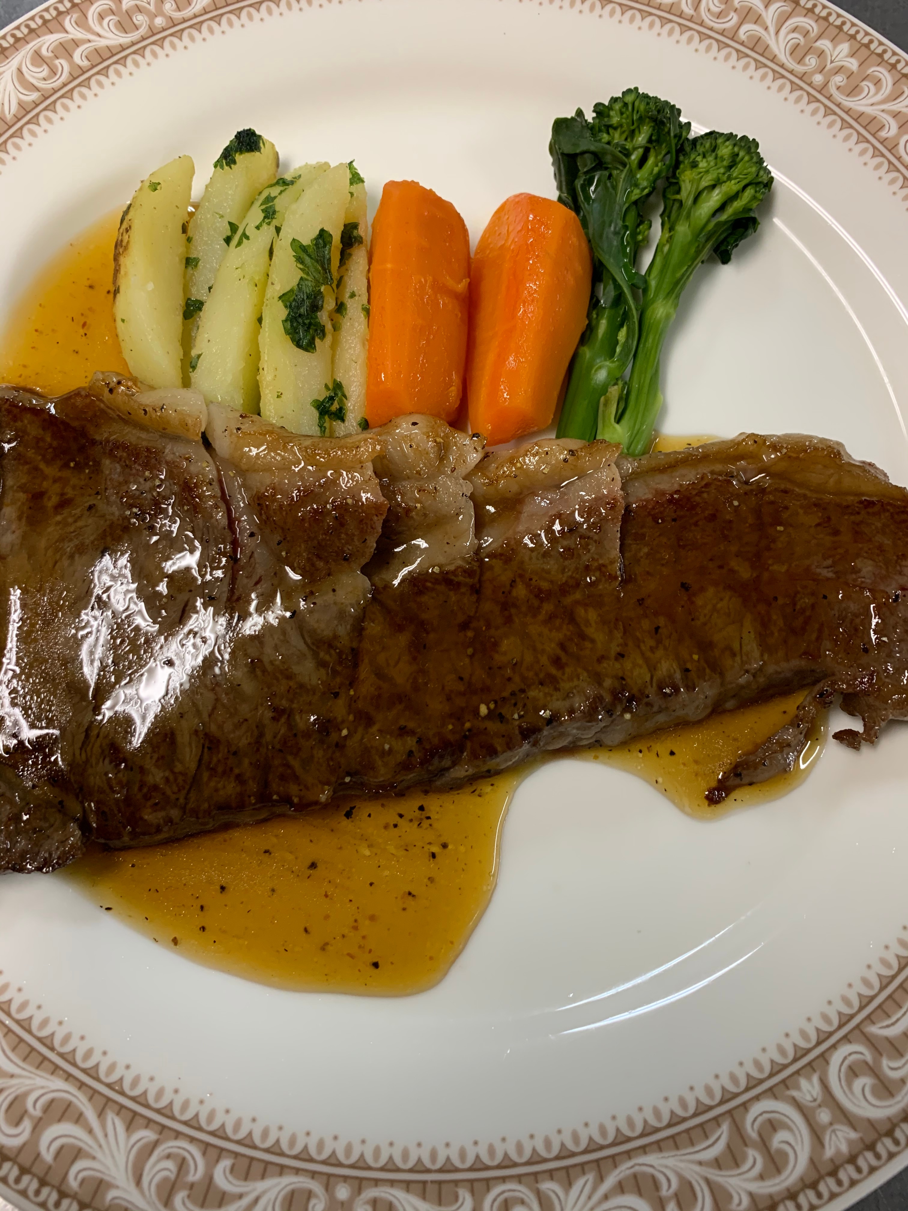 An example of sirloin steak