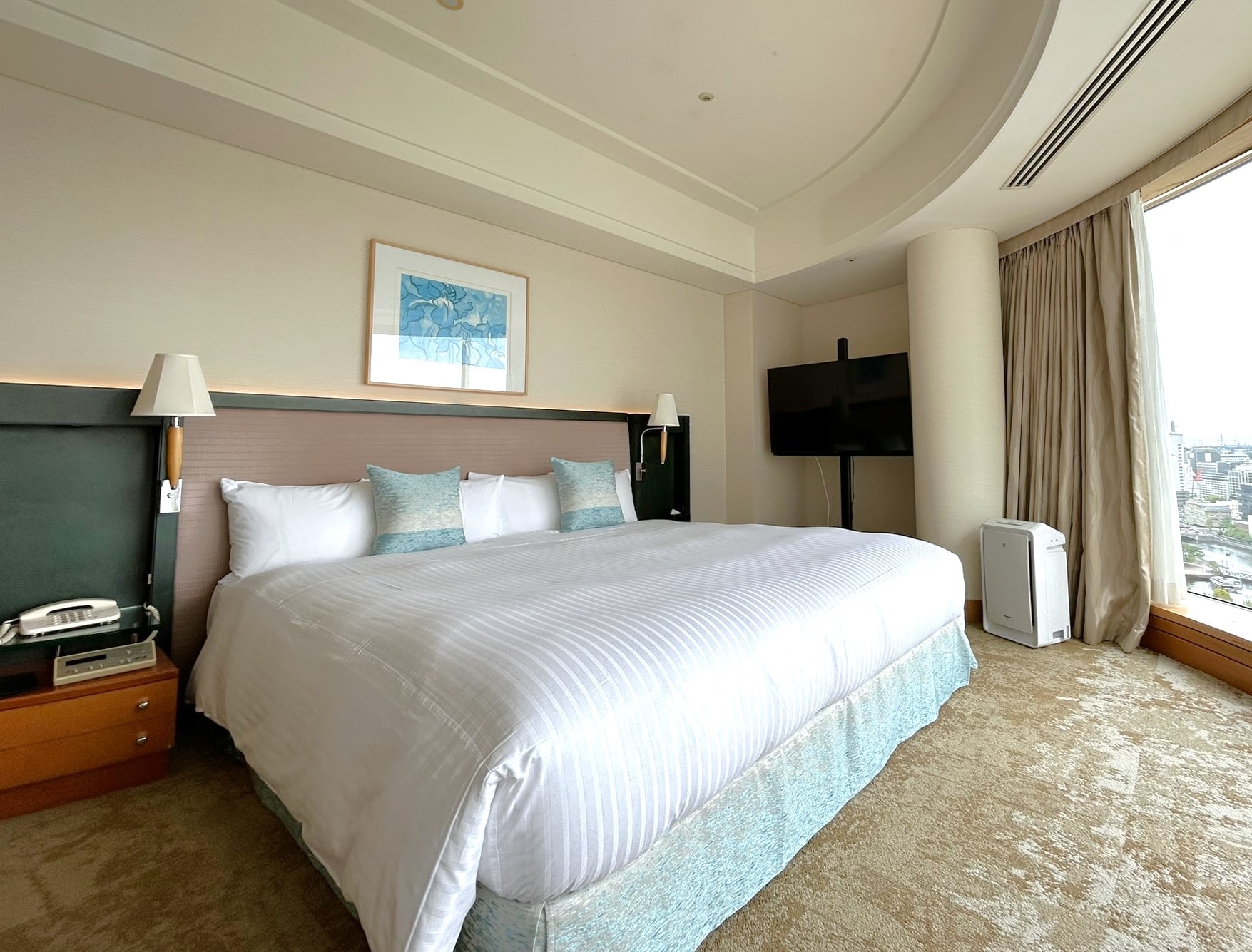 橫濱樓層豪華港灣特大床房
