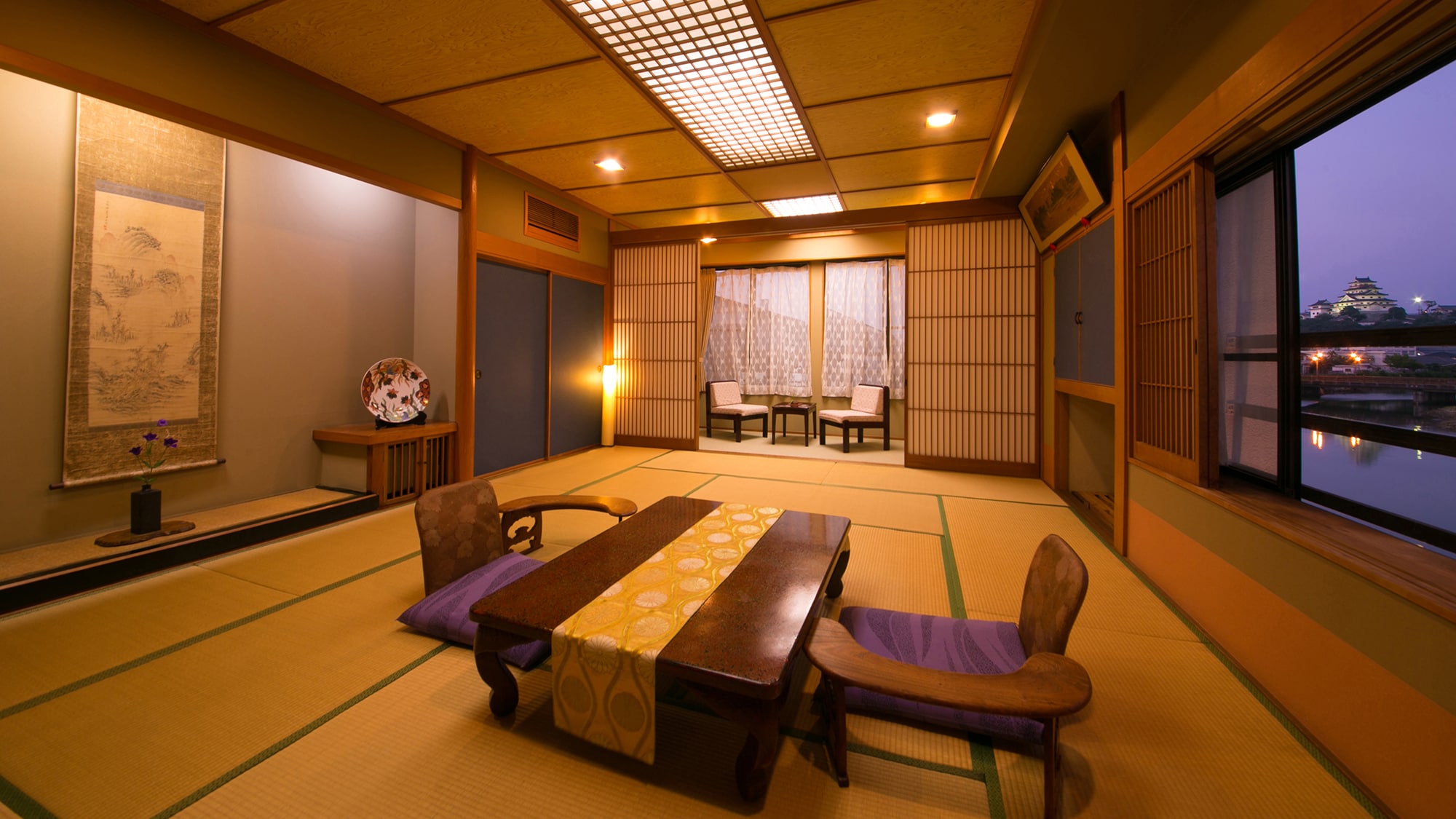 ◆ Japanese-style room 15 tatami mats "Yamadai" ◆ ～ Corner room & Karatsu castle view ～
