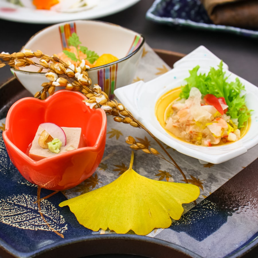 This is an example of the menu for November / December 2021 ♪ We have prepared a Japanese-Western eclectic kaiseki meal that makes use of seasonal ingredients!