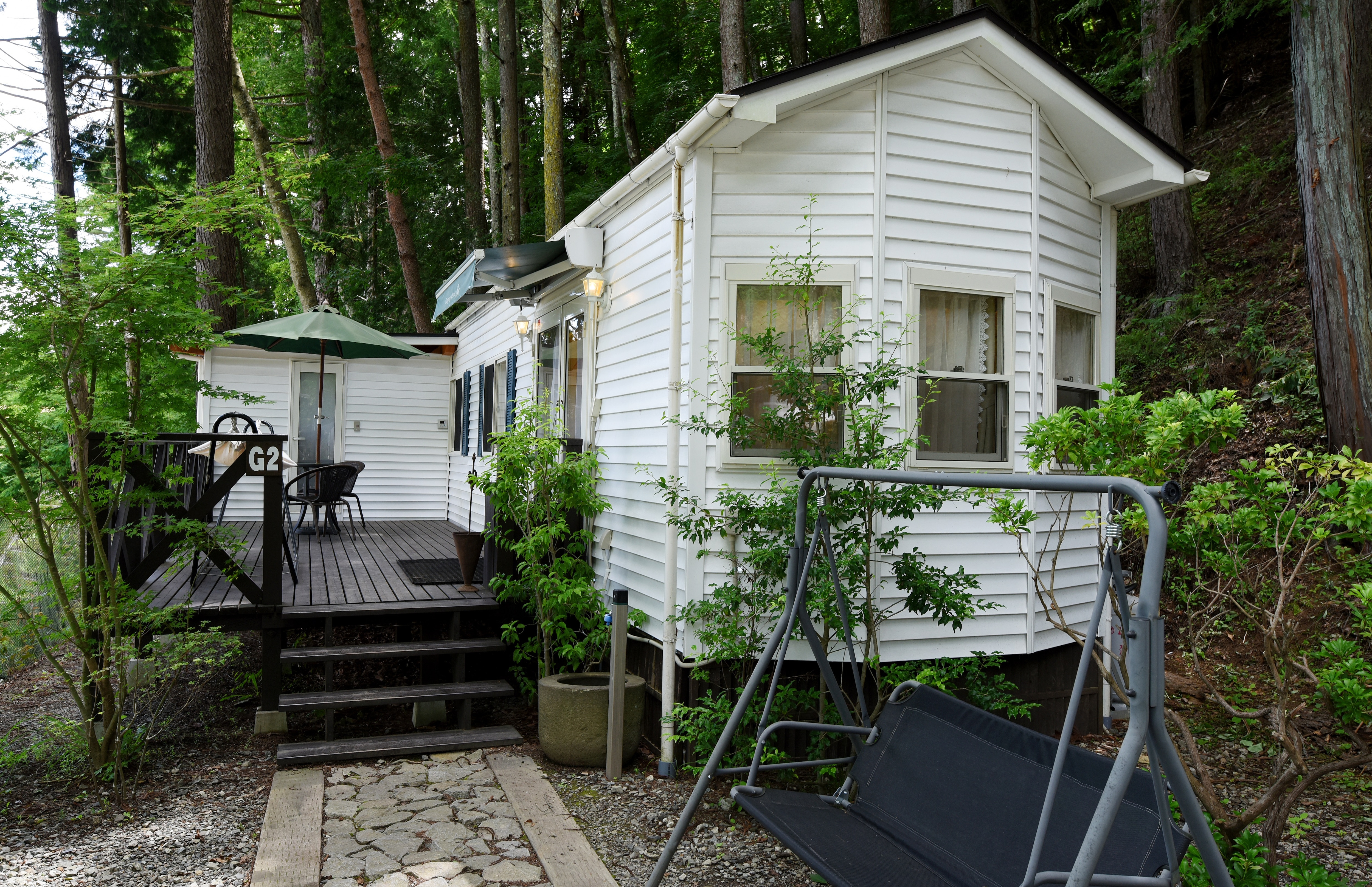 Exterior: Glamping cottage with private open-air bath (for up to 2 people)