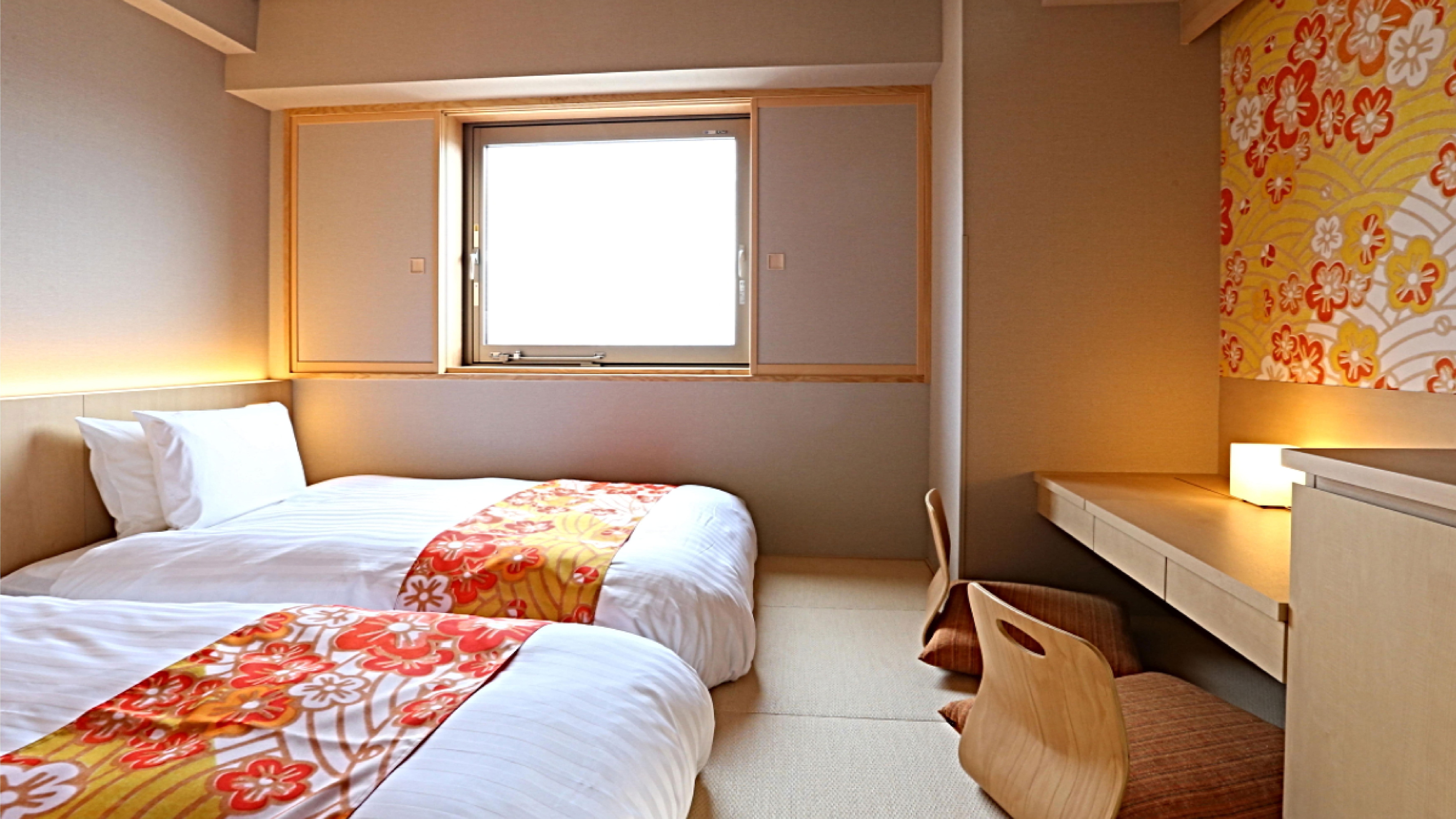 All rooms are non-smoking Japanese-Western twin room