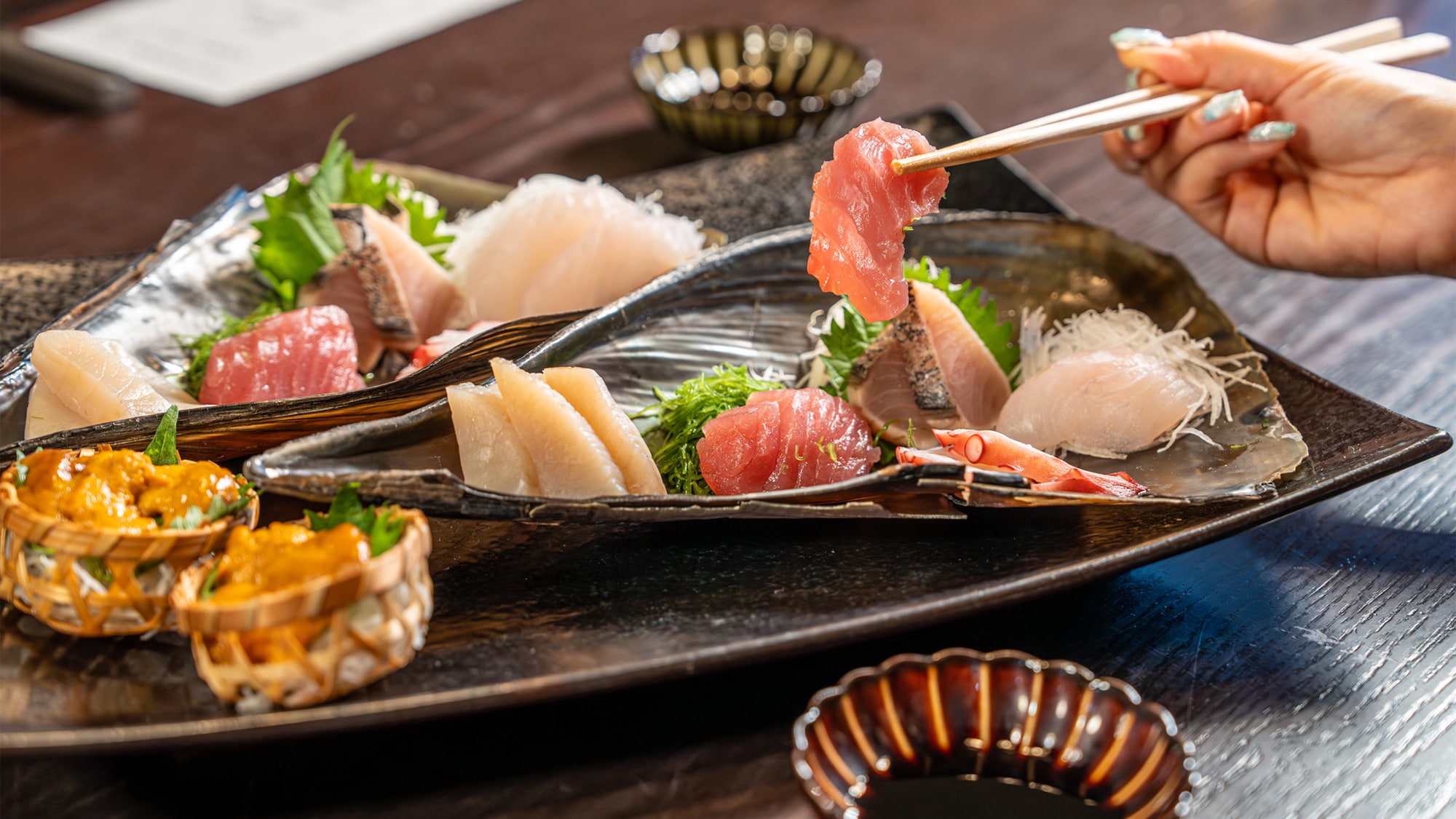 [Kukai Kaiseki] ซาชิมิจานโต 6 ชิ้น