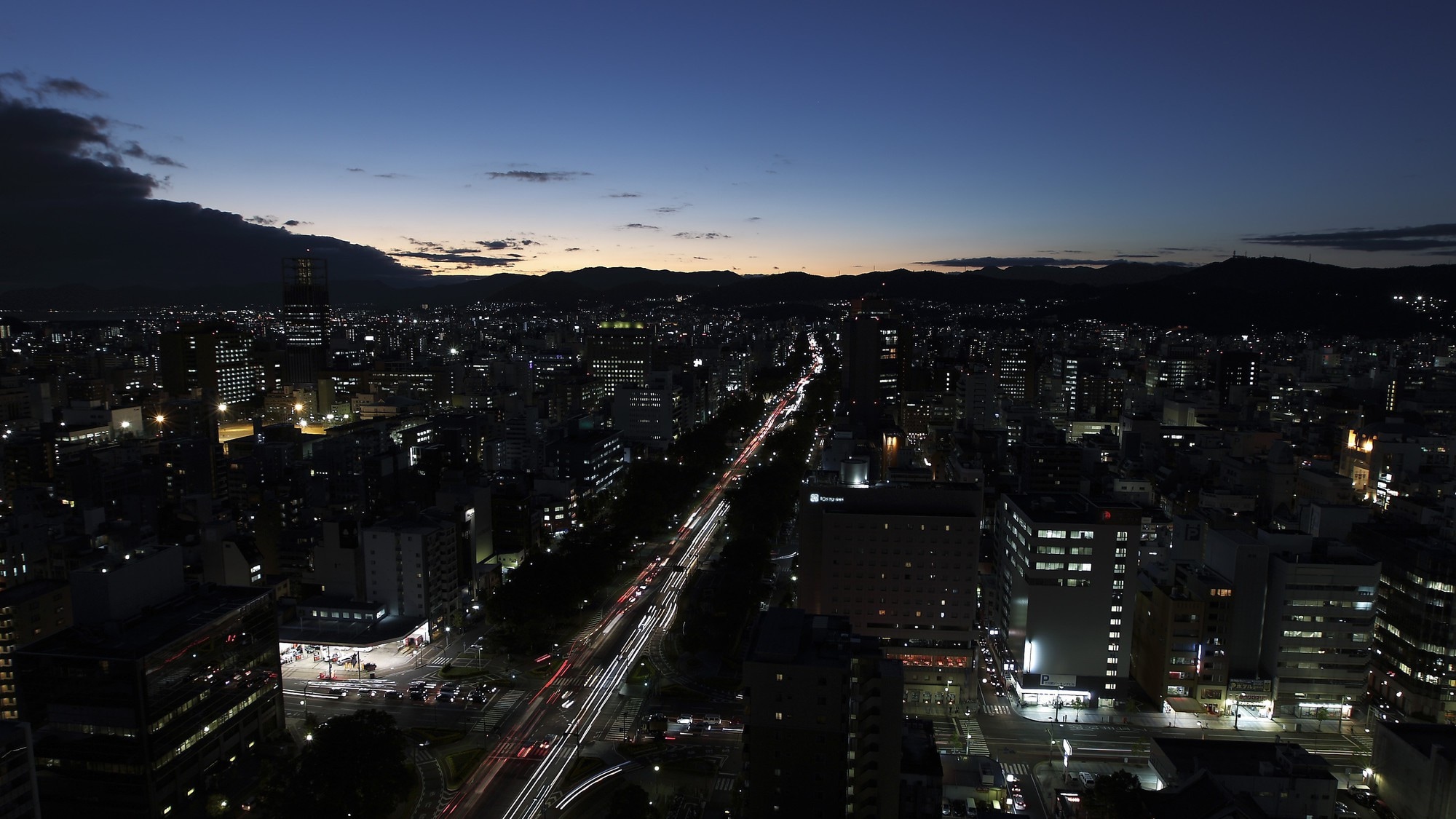 ◇风景（从楼上看到的景色）-夜景-