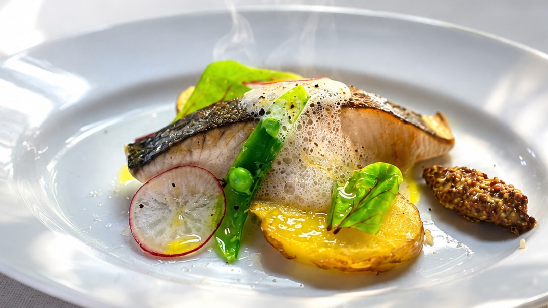 Enjoy local fish prepared with Western techniques. A course menu that offers more than just meat.