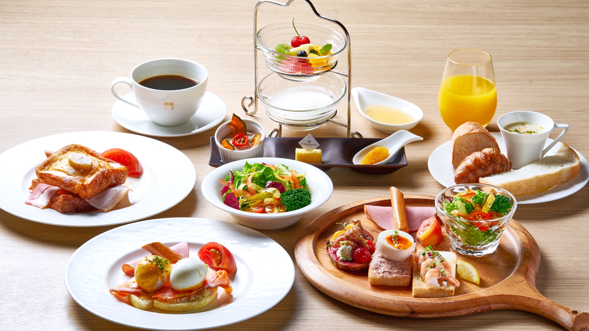 Breakfast at Anchor Ryougoku Riverside (2F)