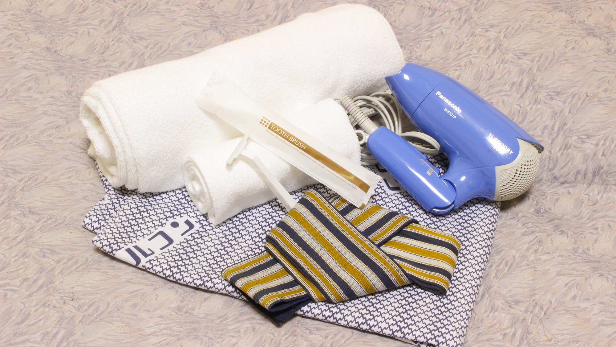 *Amenities: towels, yukata, toothbrush set, hair dryer, etc. *Some rooms do not have hair dryers.