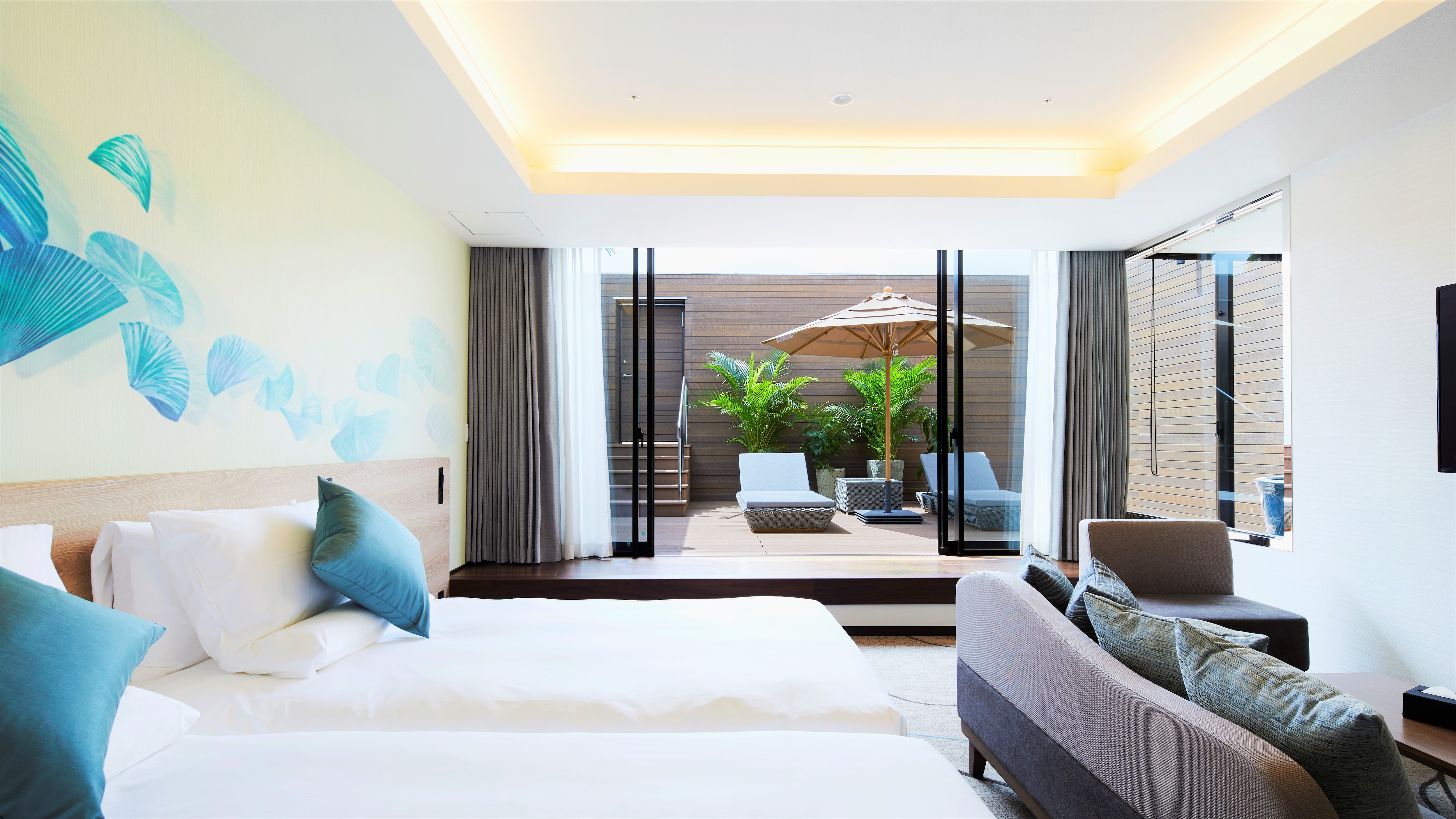 [Terrace Suite 48㎡] Enjoy the feeling of a resort in a high-quality, open space.