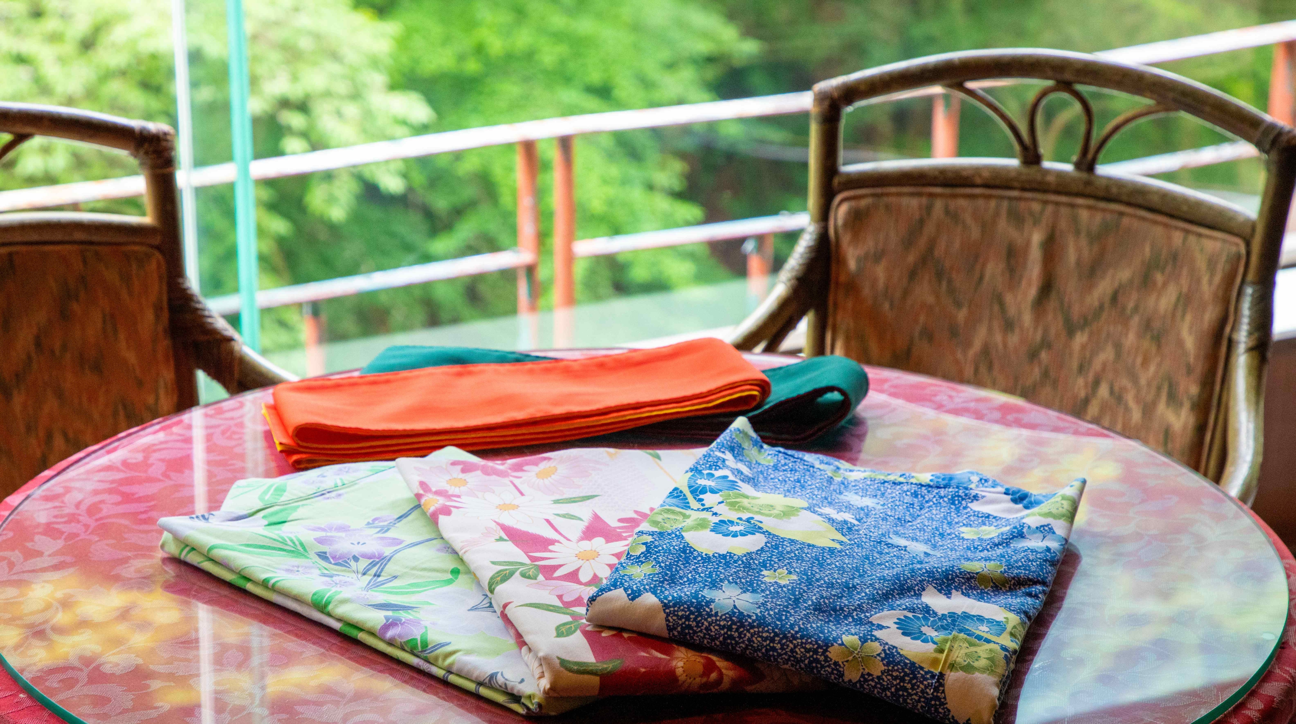 Cute colorful yukata
