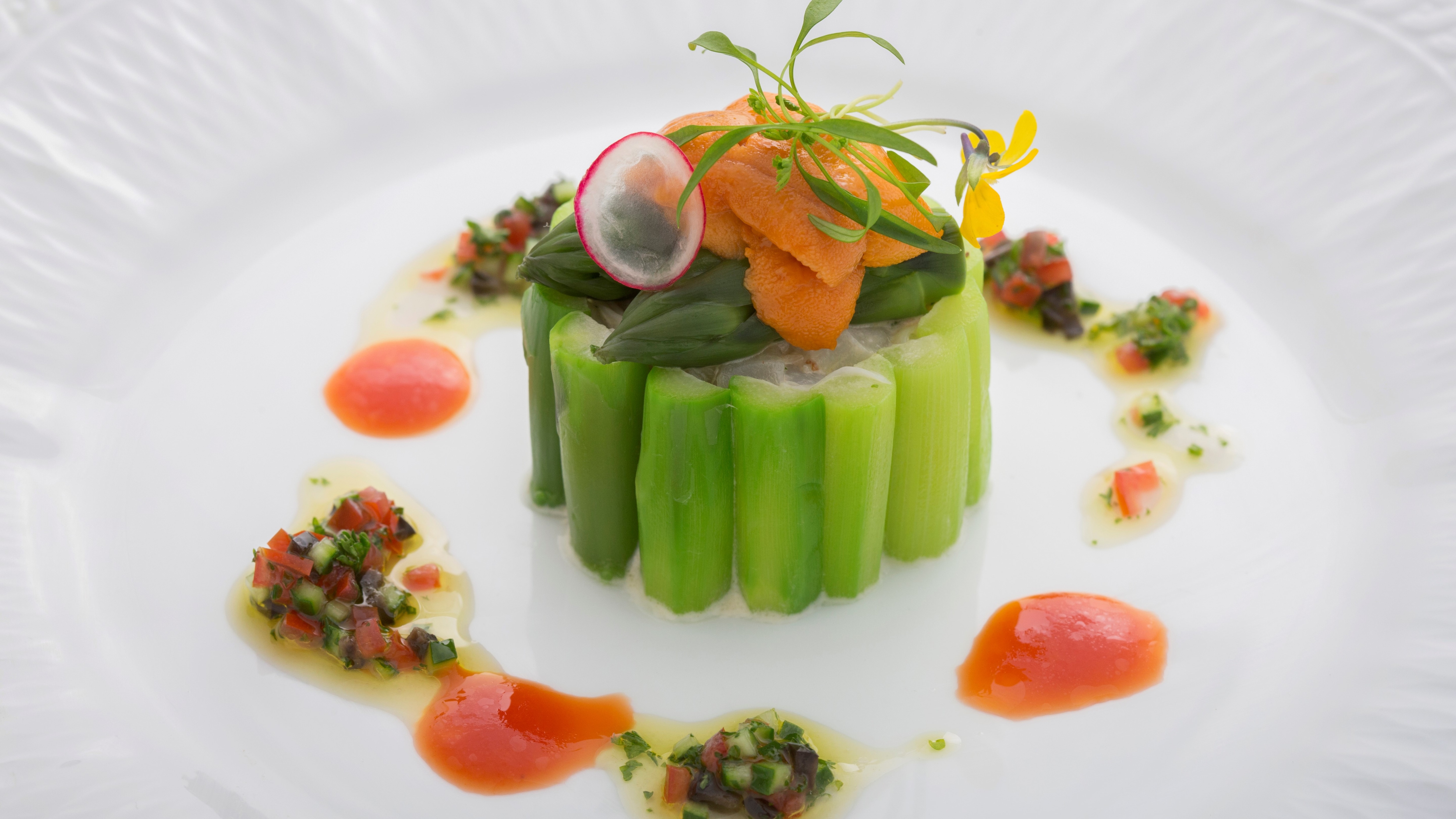 [Meal example] Colorful dishes beautifully arranged on a plate