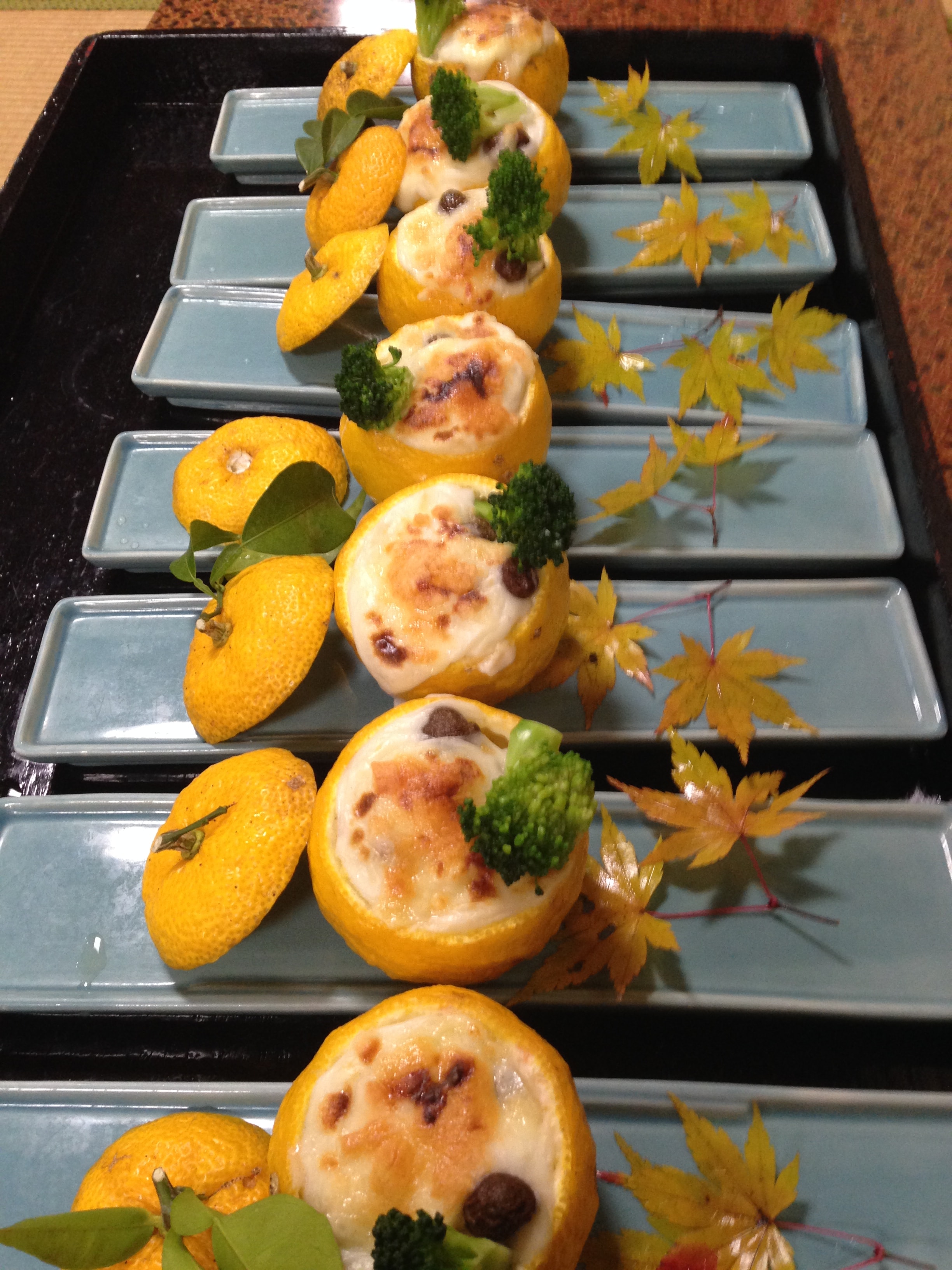 1 year old yuzu gratin
