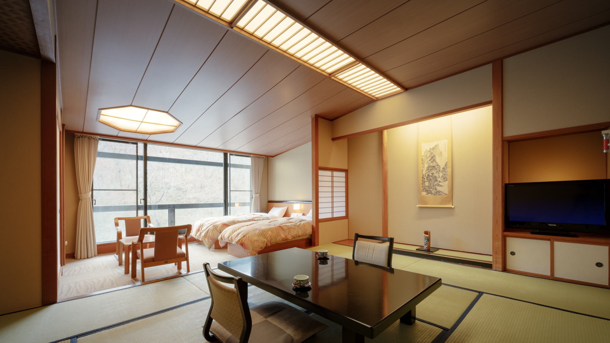 Aobakan 10 tatami mats + twin beds
