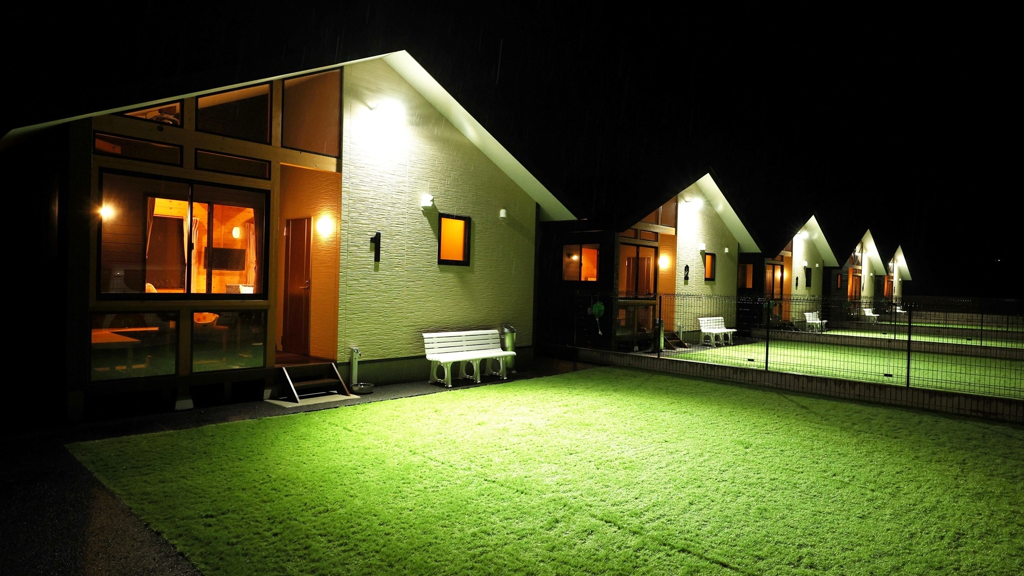 *[New Cottage Buildings 1 to 3] will be lit up at night.