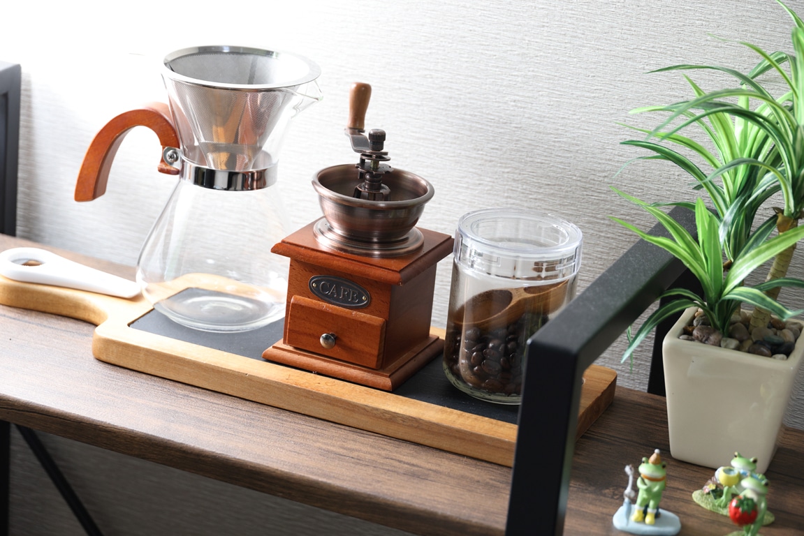 【雪乃木海洋套房】房内设有特制咖啡机。您可以一边欣赏海景，一边享受惬意时光。