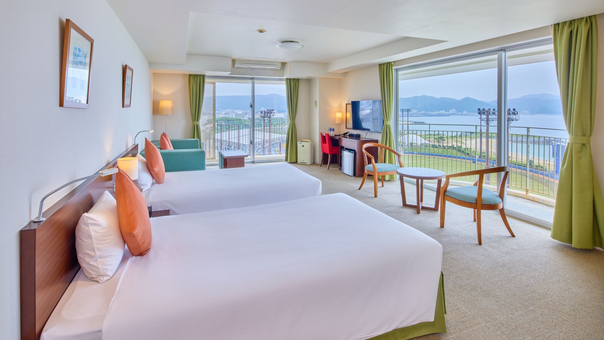 [Field Park Tower] Executive Ocean Kamar mewah dengan pemandangan indah. (Kamar mandi dan toilet terpisah)