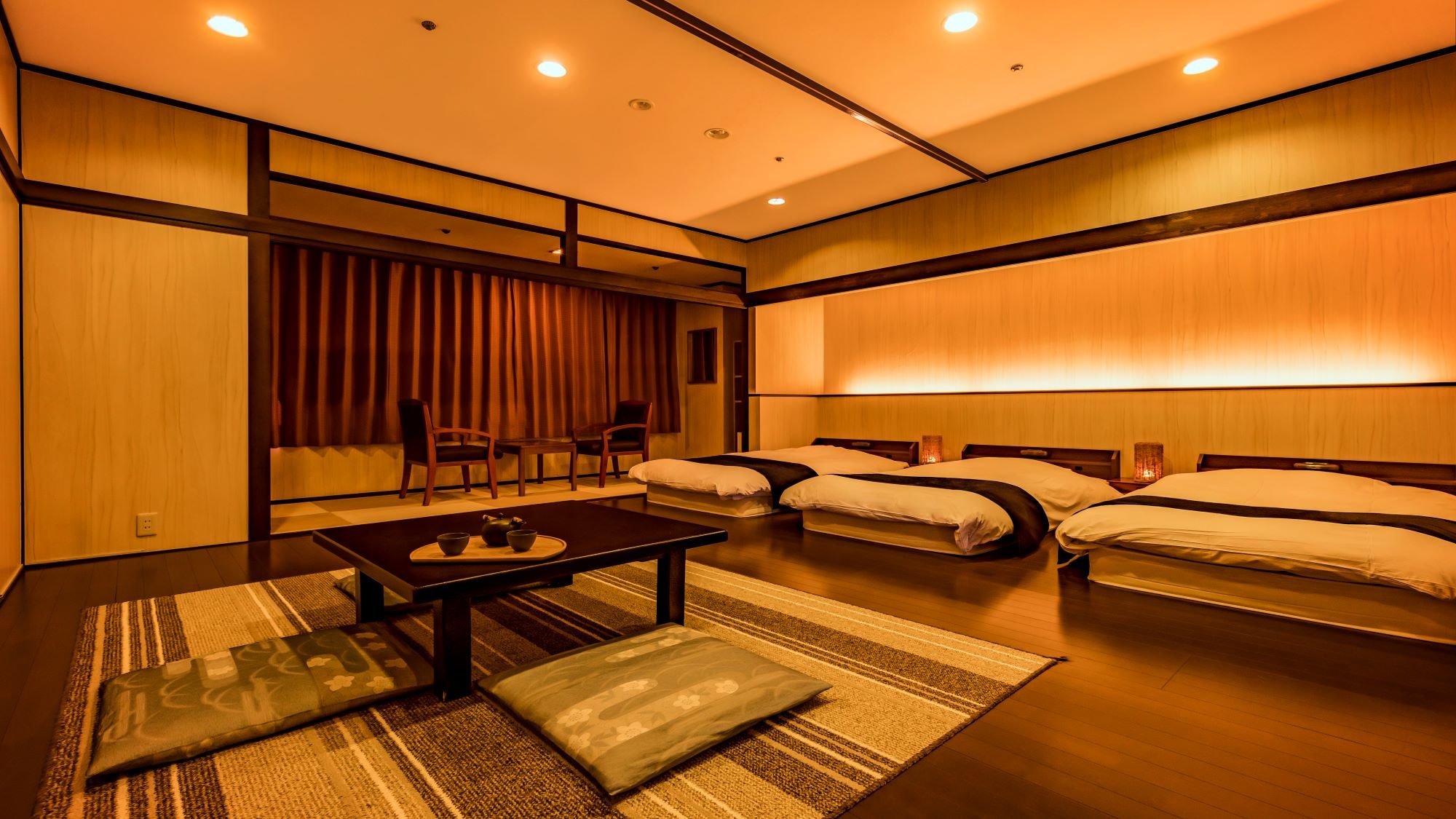 ห้องมาตรฐานสไตล์ตะวันตก 3 เตียง