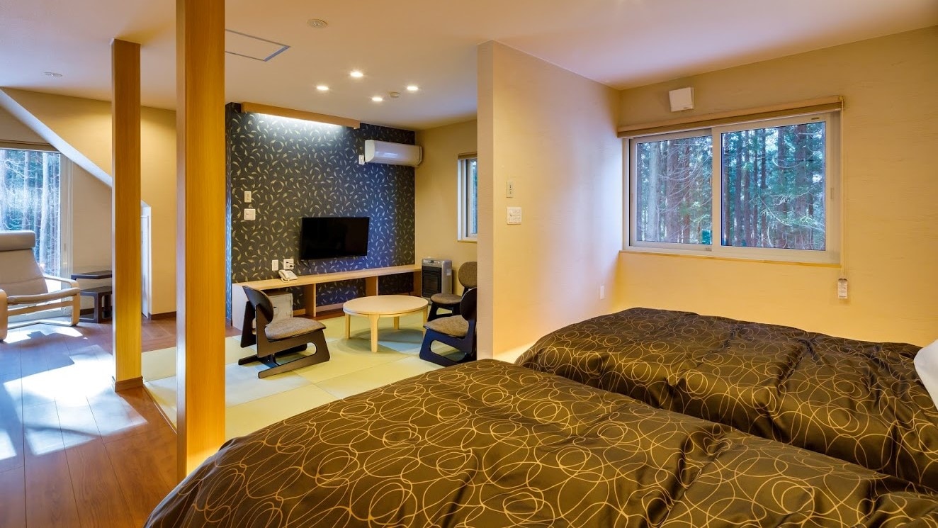 Deluxe Japanese and Western room twin "stall"