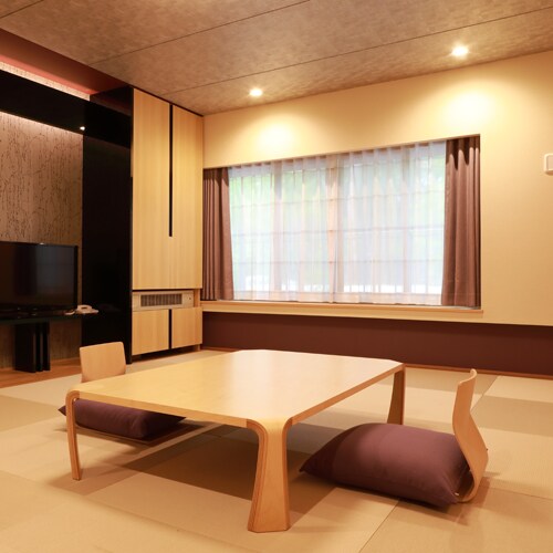 * 객실 일례 / 리뉴얼 한 일본식 방은 다다미를 류큐 톤으로 세련된 디자인으로