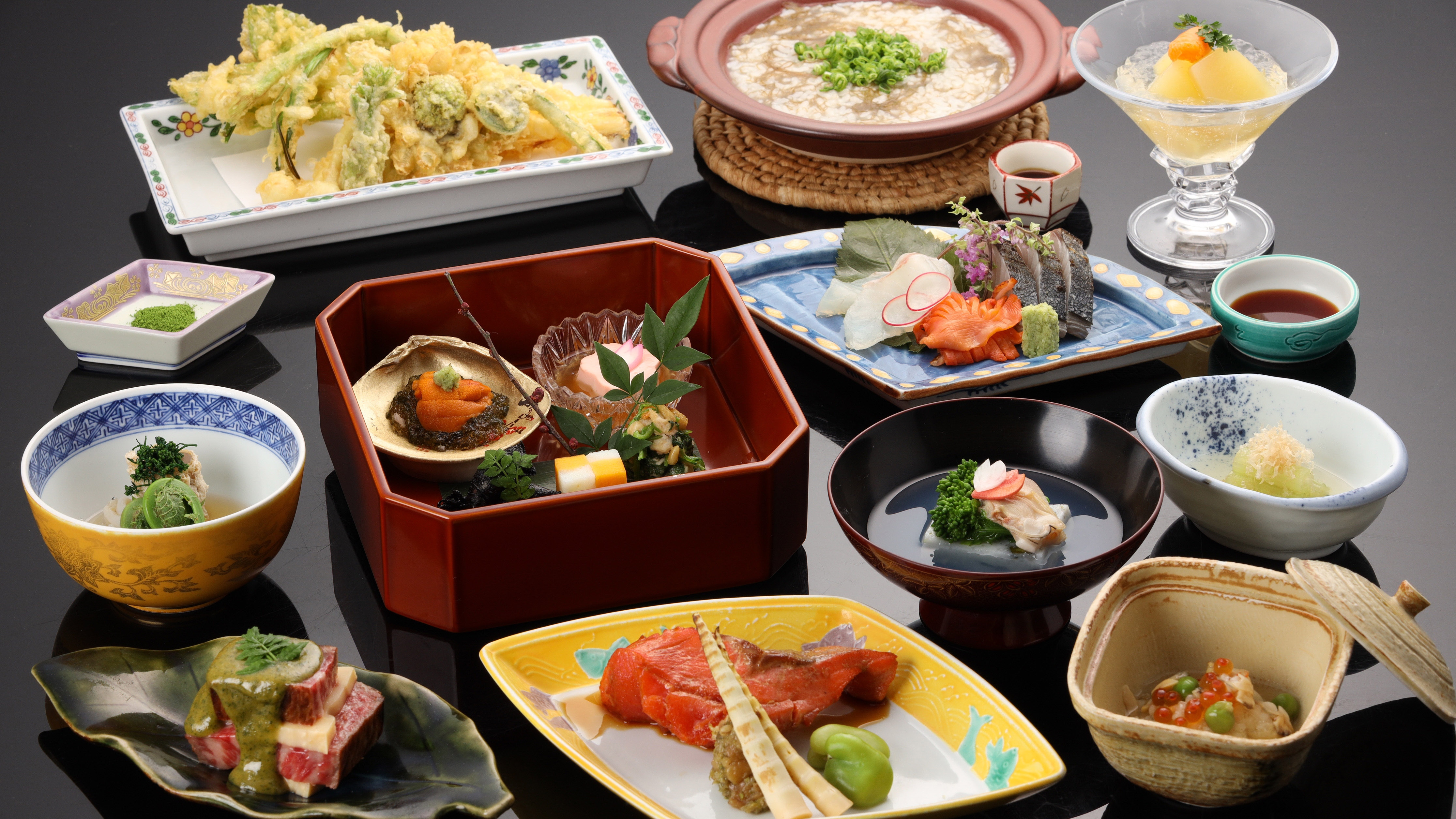 [Cooking teahouse "Kitano Dormitory"] Spring limited kaiseki meal * Example