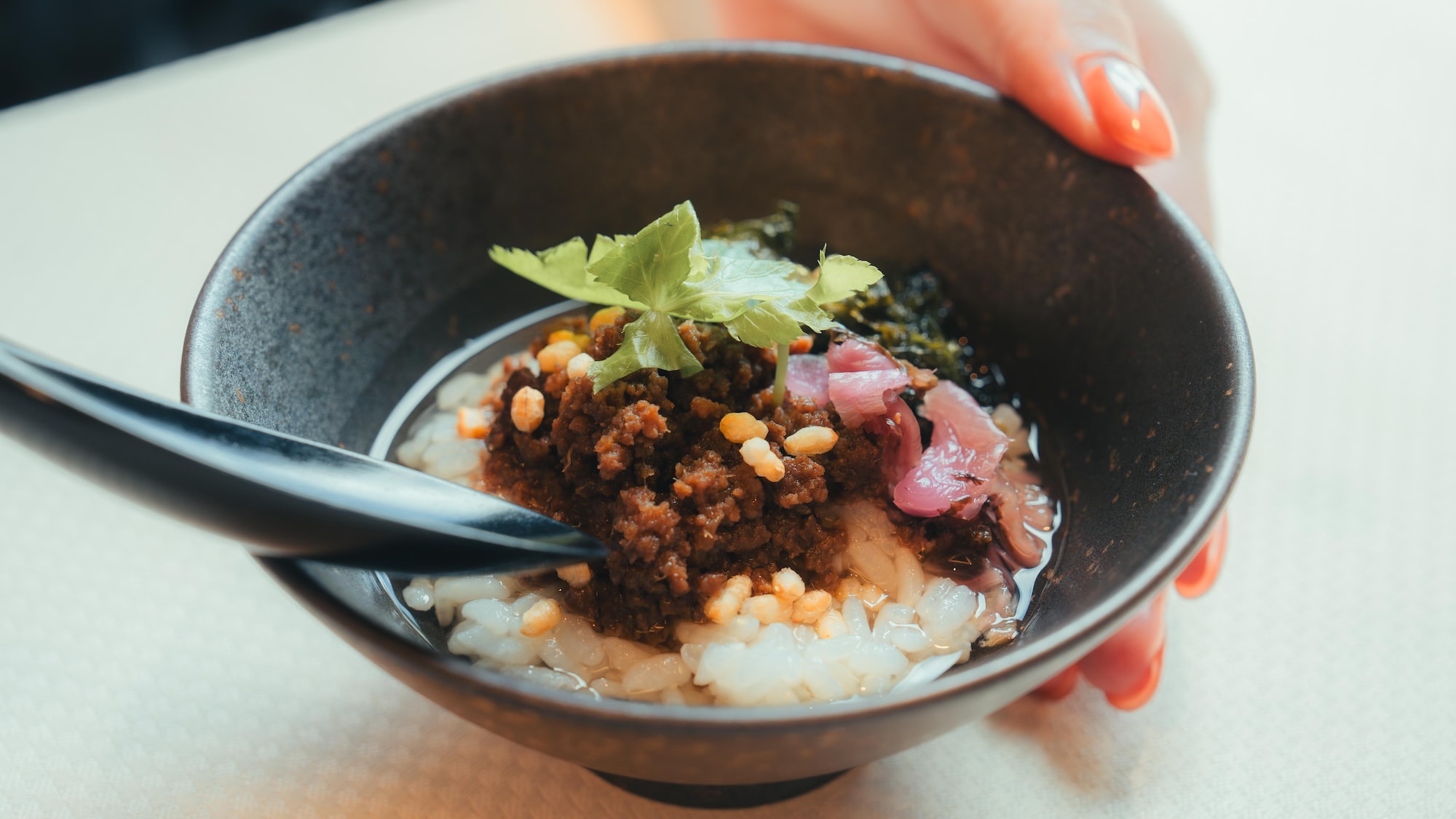 【早餐】在「Kashukashu」餐廳享用早餐！米澤牛肉茶泡飯