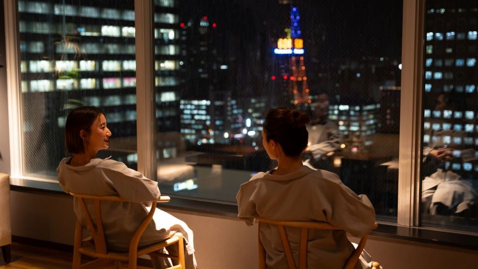 ≪18樓展望室≫ 在大浴場消除旅程的疲勞後，到展望室休息一下。