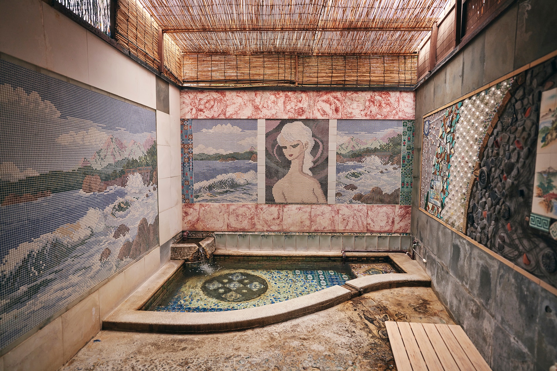 光壽泉_아트 모자이크 타일의 전세탕 Private Onsen