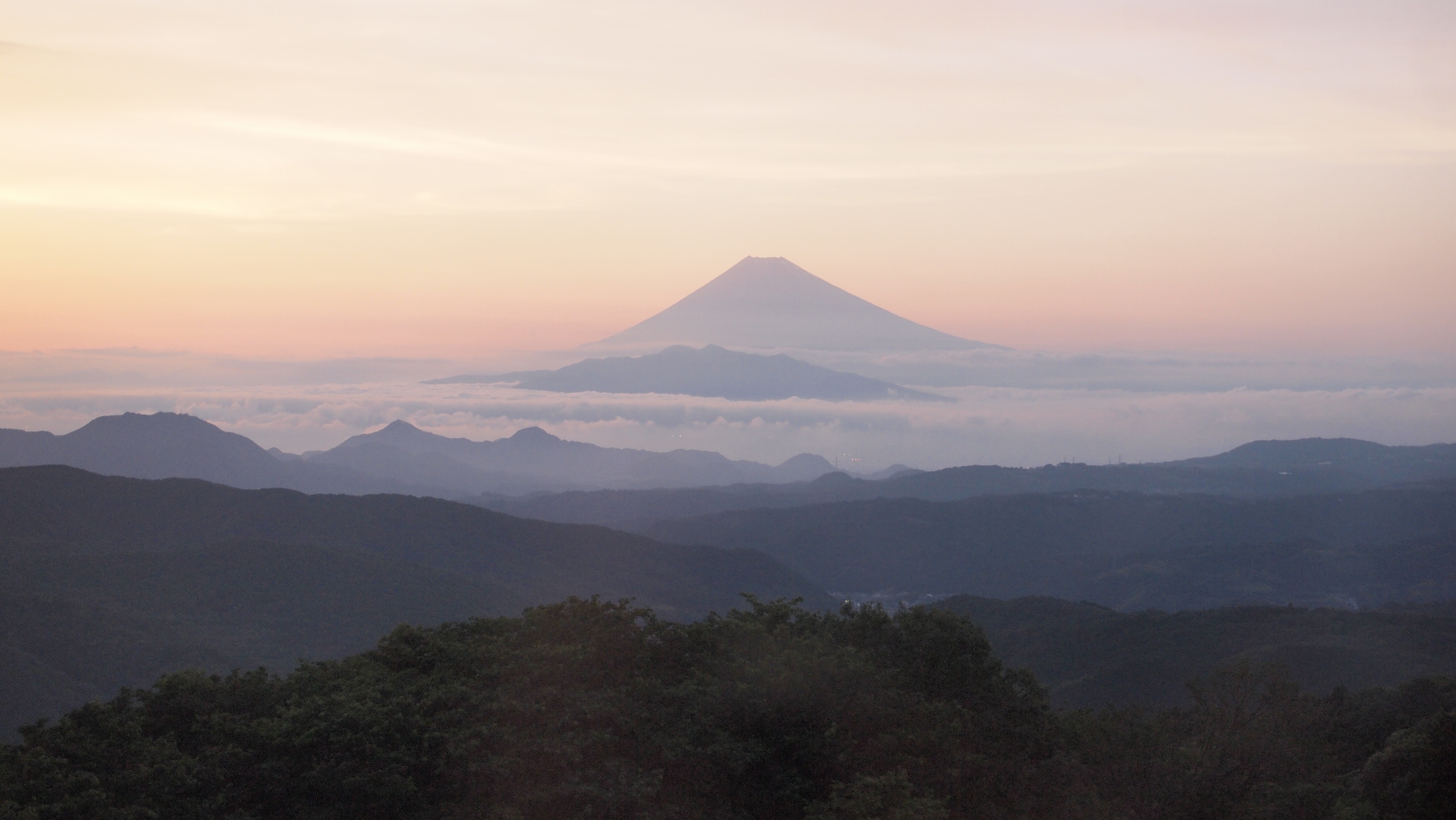 Mount Fuji in the evening