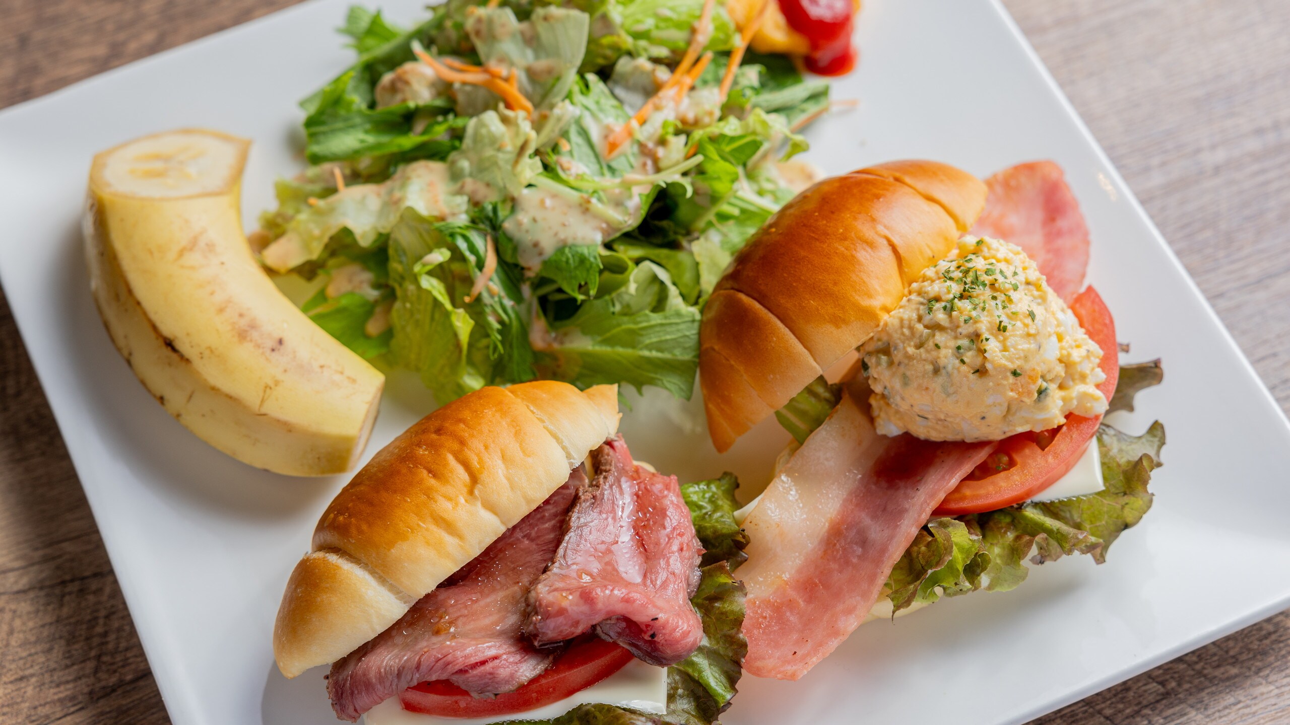 [Breakfast] Western-style plate