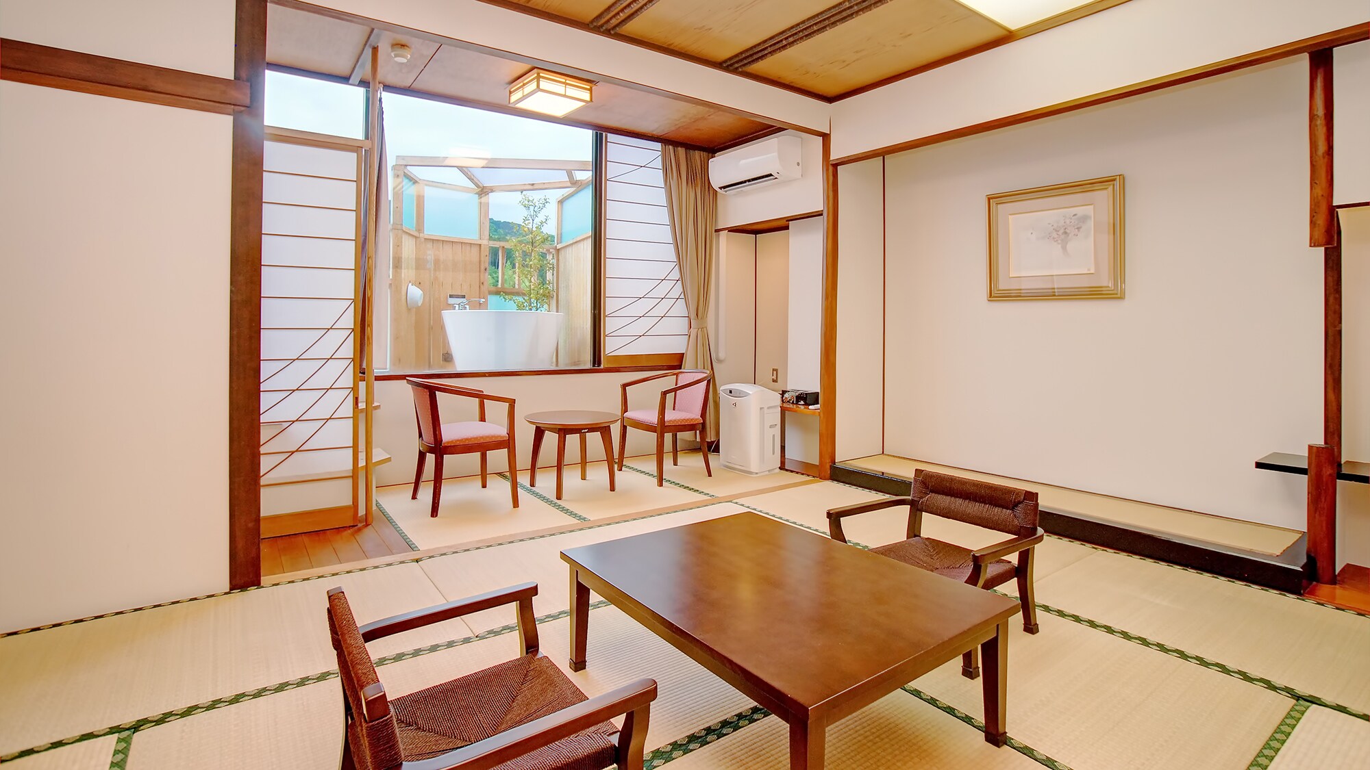 ห้องพักแบบเปิดโล่งในอาคารหลัก ห้องพักสไตล์ญี่ปุ่น 10 เสื่อทาทามิ