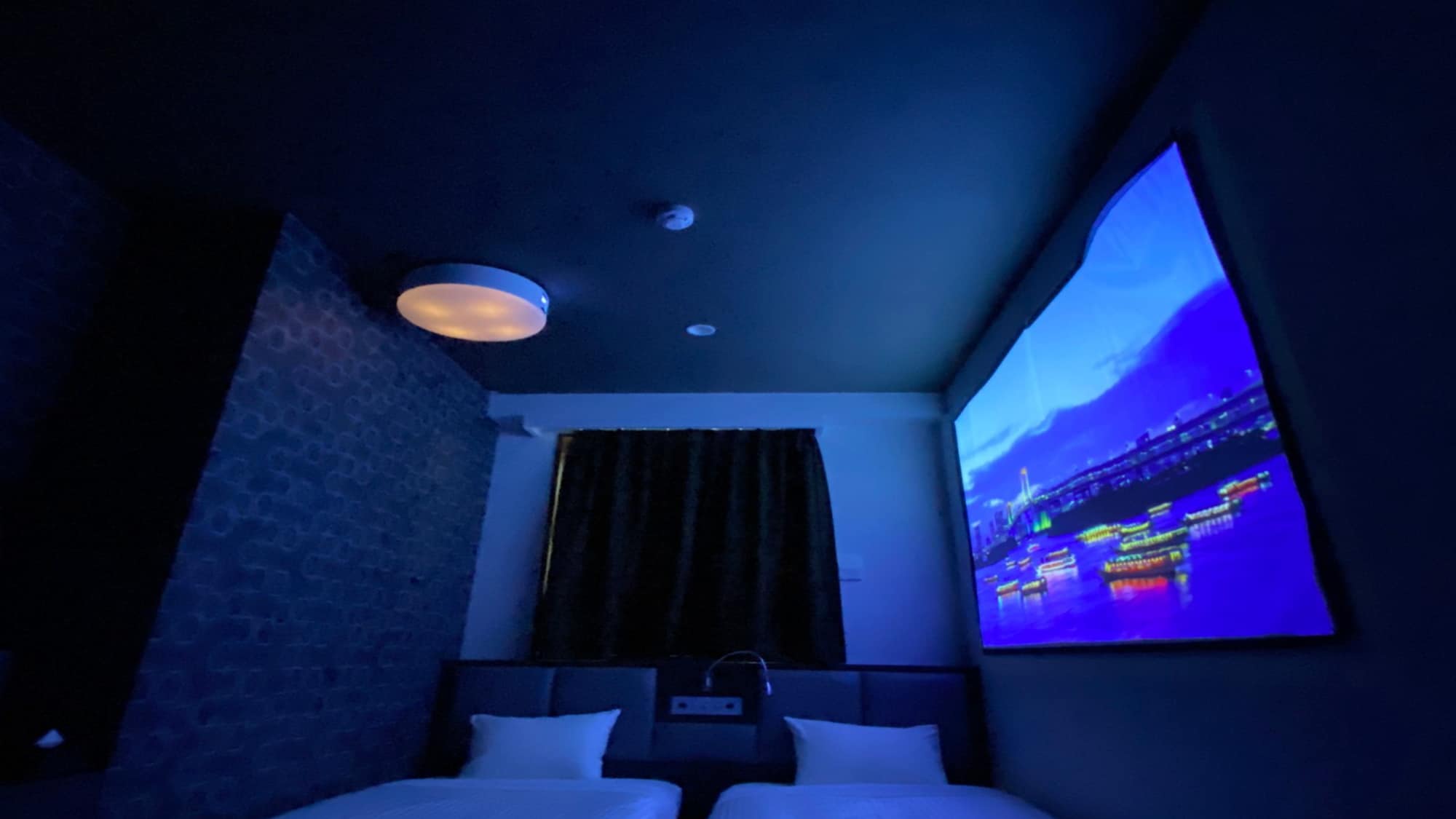 [Non-smoking] Twin theater room *PopInAladdin included