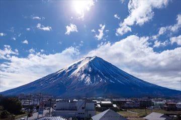 Mount Fuji from the 4th floor common hallway
