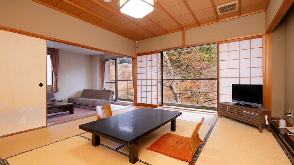 [มองเห็นศาลเจ้าทันซัน] ห้องพักสไตล์ญี่ปุ่น 2 เตียง + เสื่อทาทามิ 10 ผืน - 2 ห้องกว้างขวาง