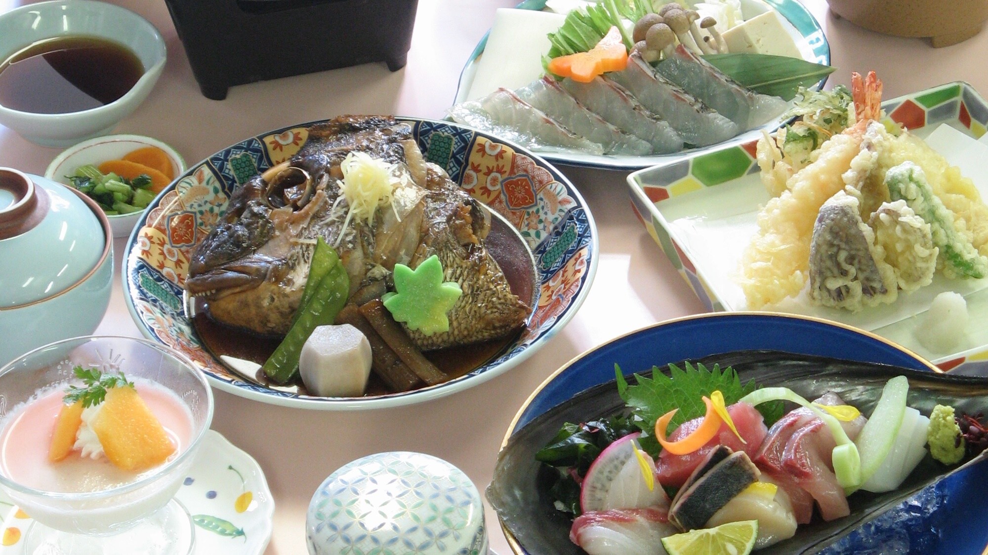 [Pine plan] and a "sea" course that uses plenty of seafood from Kaiyo Town, Tokushima