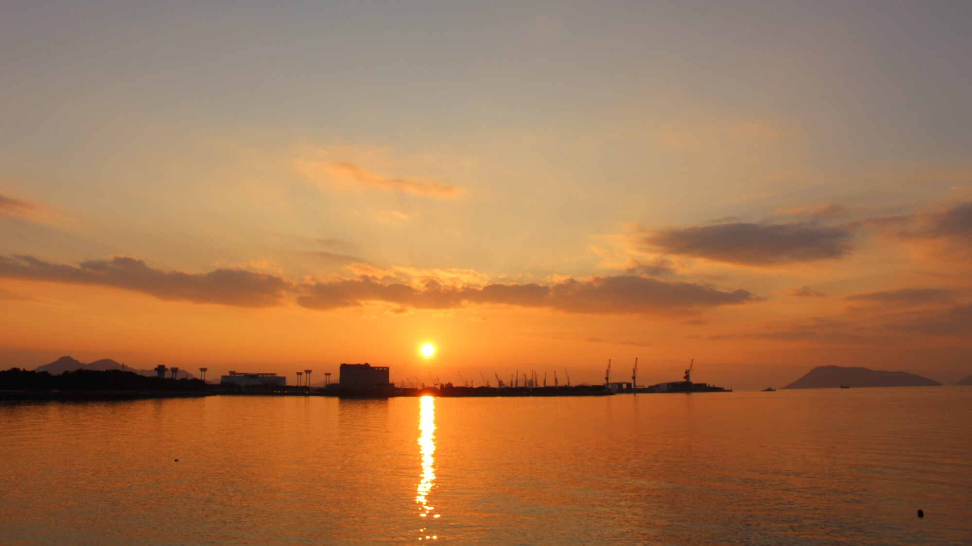 * [Around] Sunset over the Seto Inland Sea
