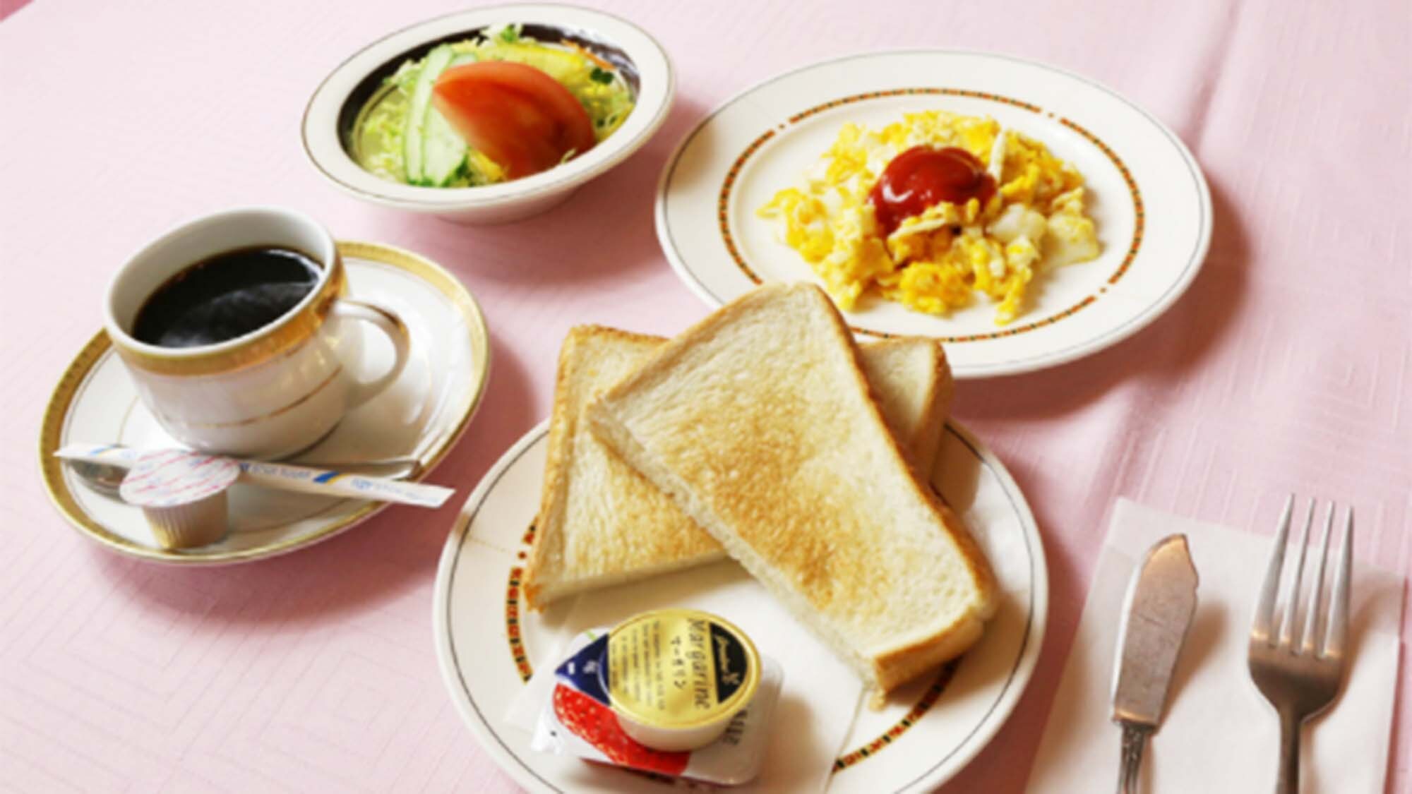 ・ Breakfast (Western food) example: You can enjoy it for 500 yen (excluding tax).