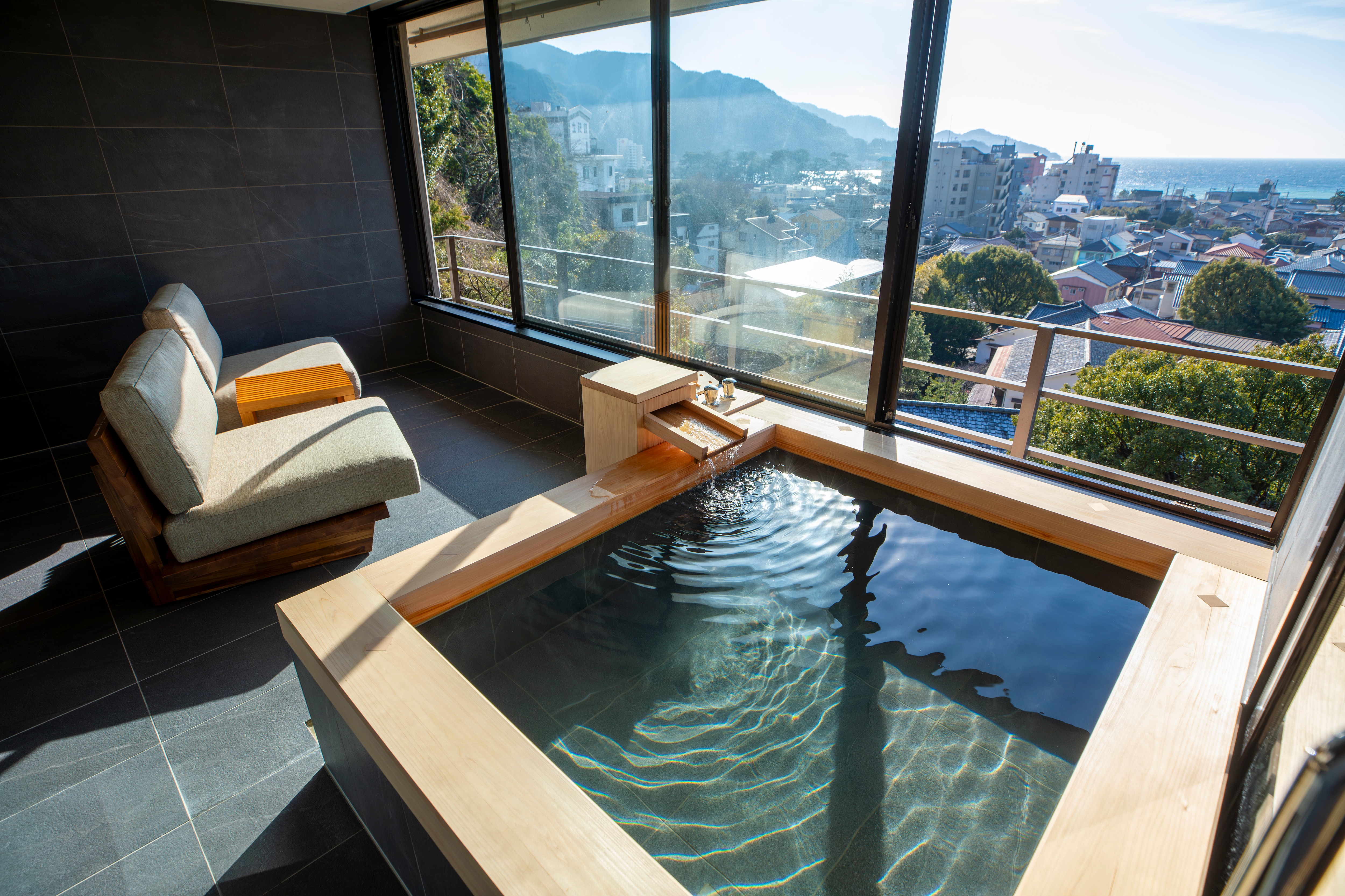 【式亭特设房】<2024年全新装修> 半露天海景浴池 *双床房