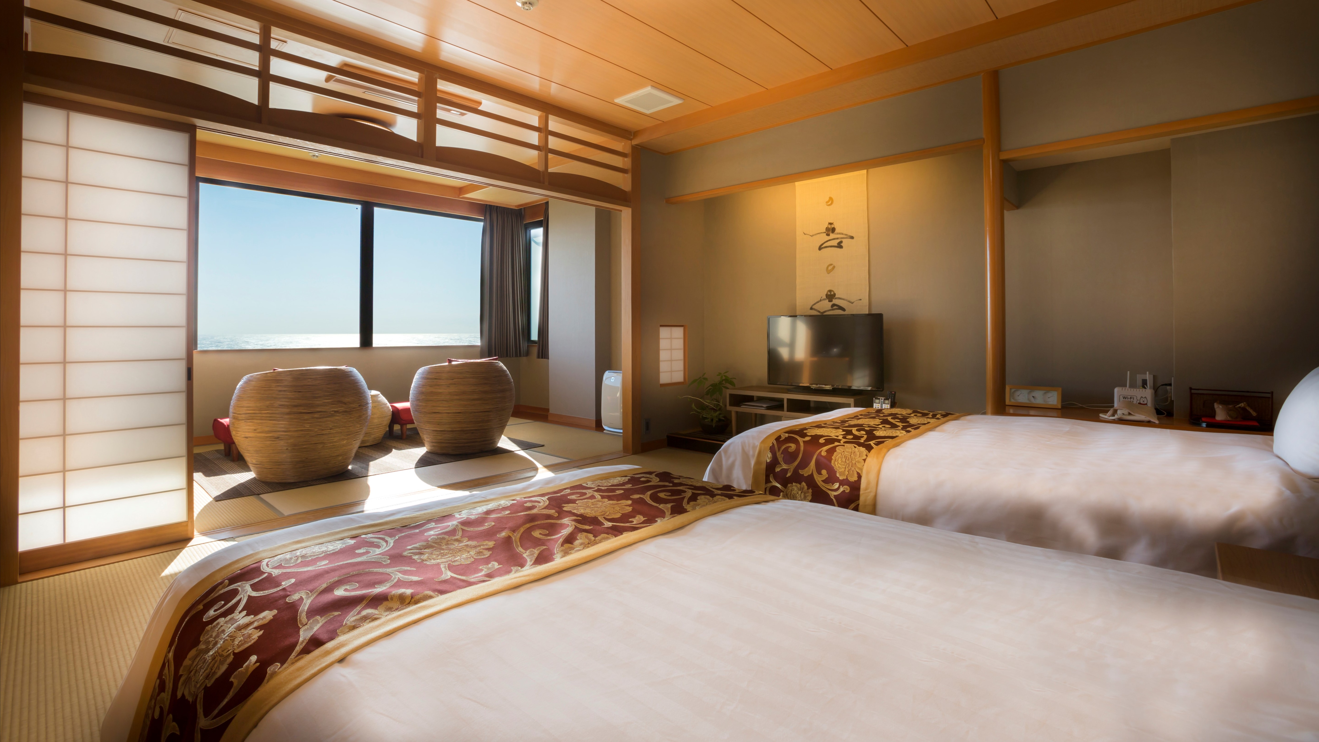 [Top floor special room "Tenku"] Enjoy the special room with ocean view.