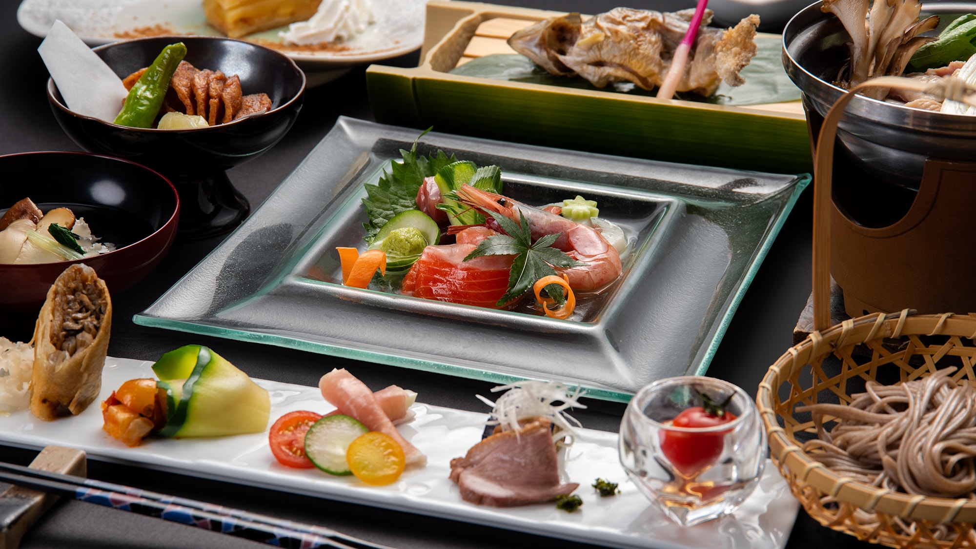 *[Dinner example] A healthy creative banquet that brings out the deliciousness of Shinshu and Ina Valley (contents vary depending on the season)
